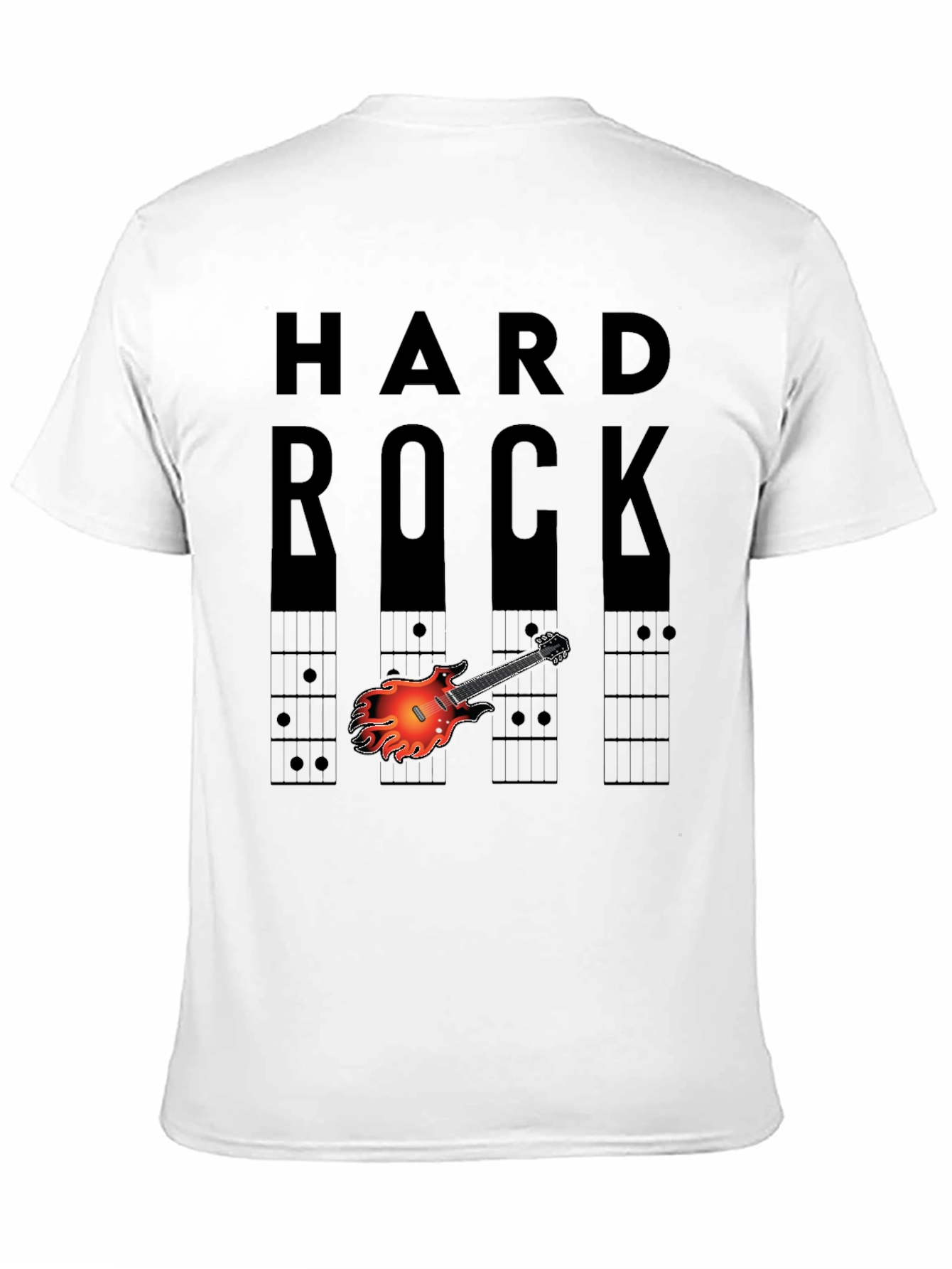 Hard Rock Guitar Graphic Tee - Music Lover T-Shirt