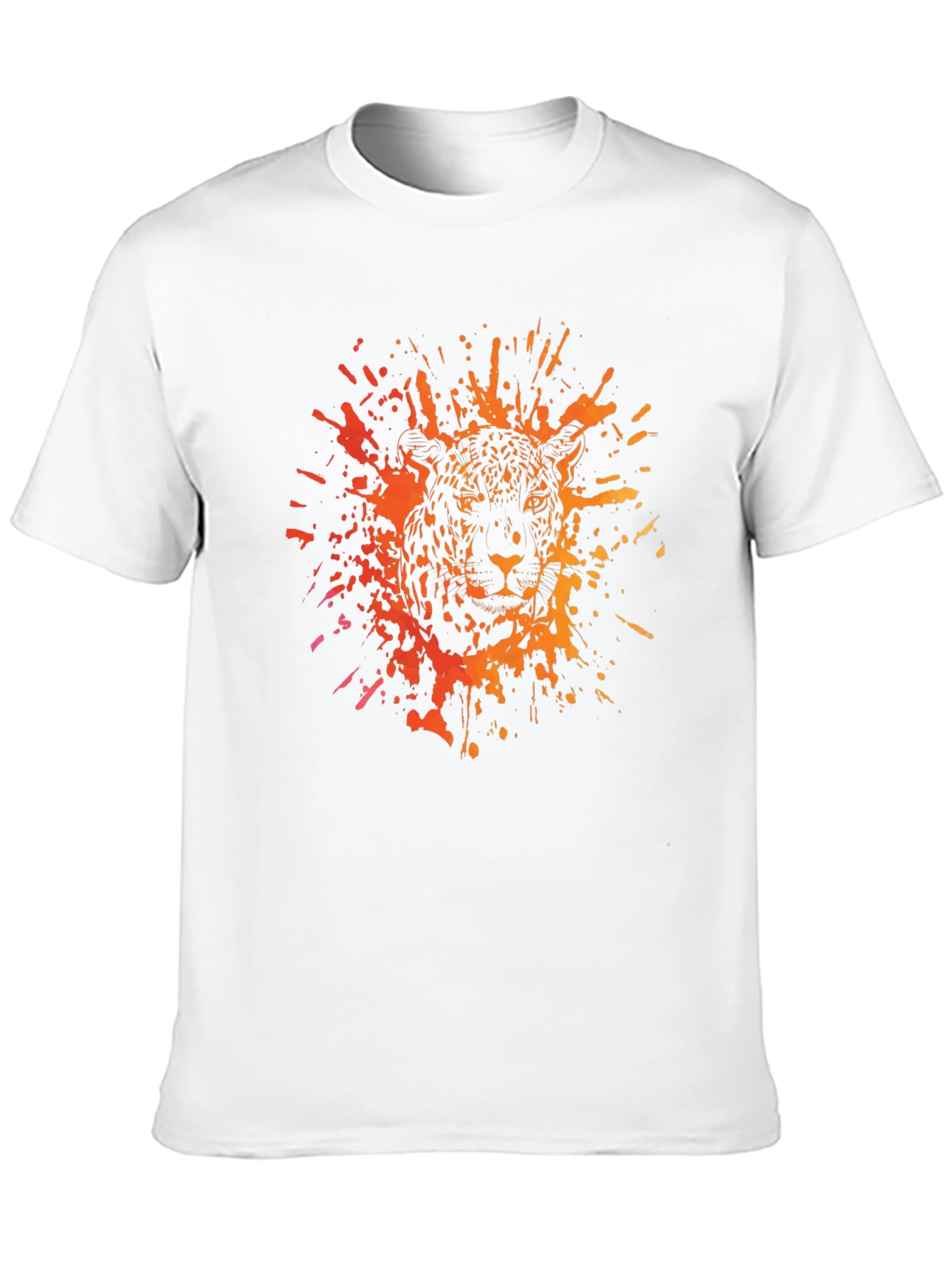 Jaguar Splatter Graphic Black T-Shirt