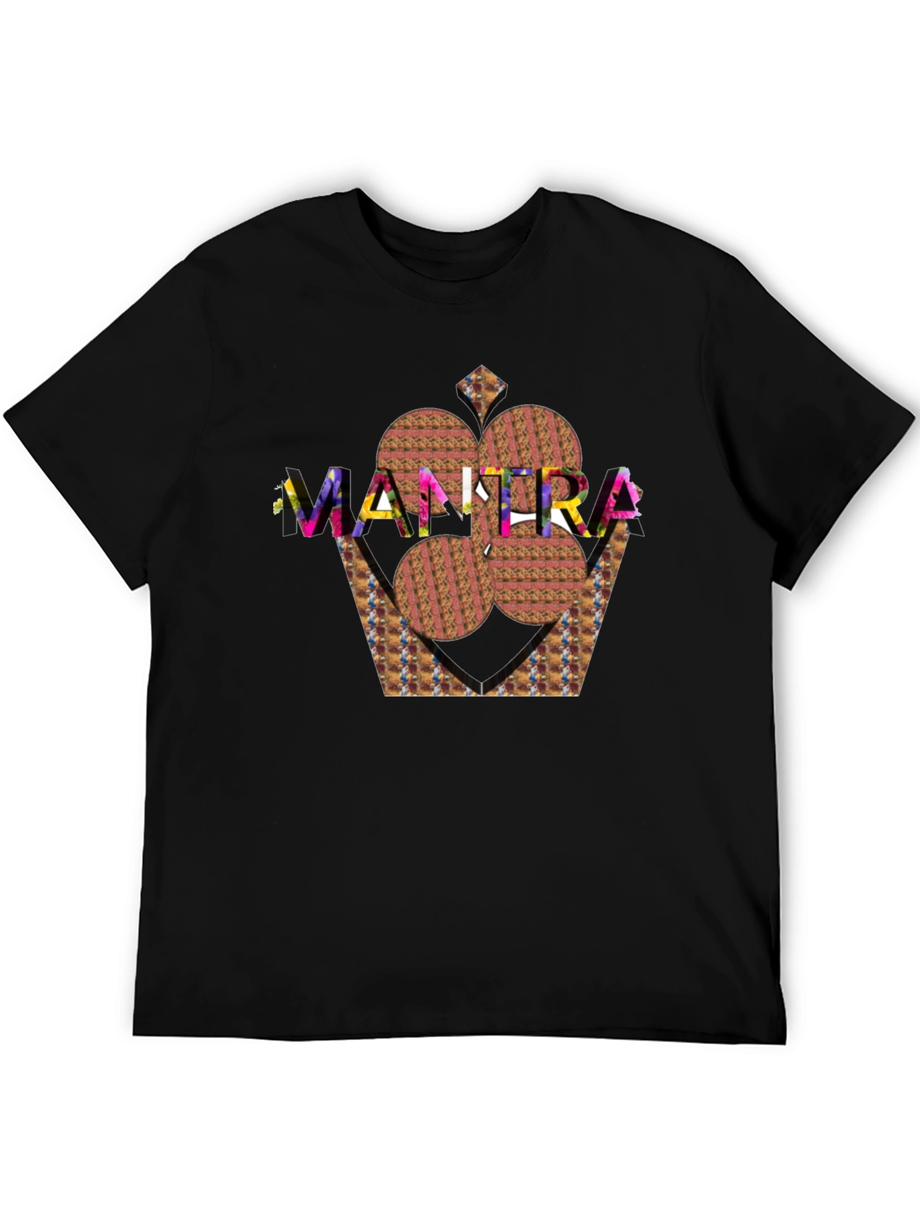 Mantra Graphic Black T-Shirt Stylish Design