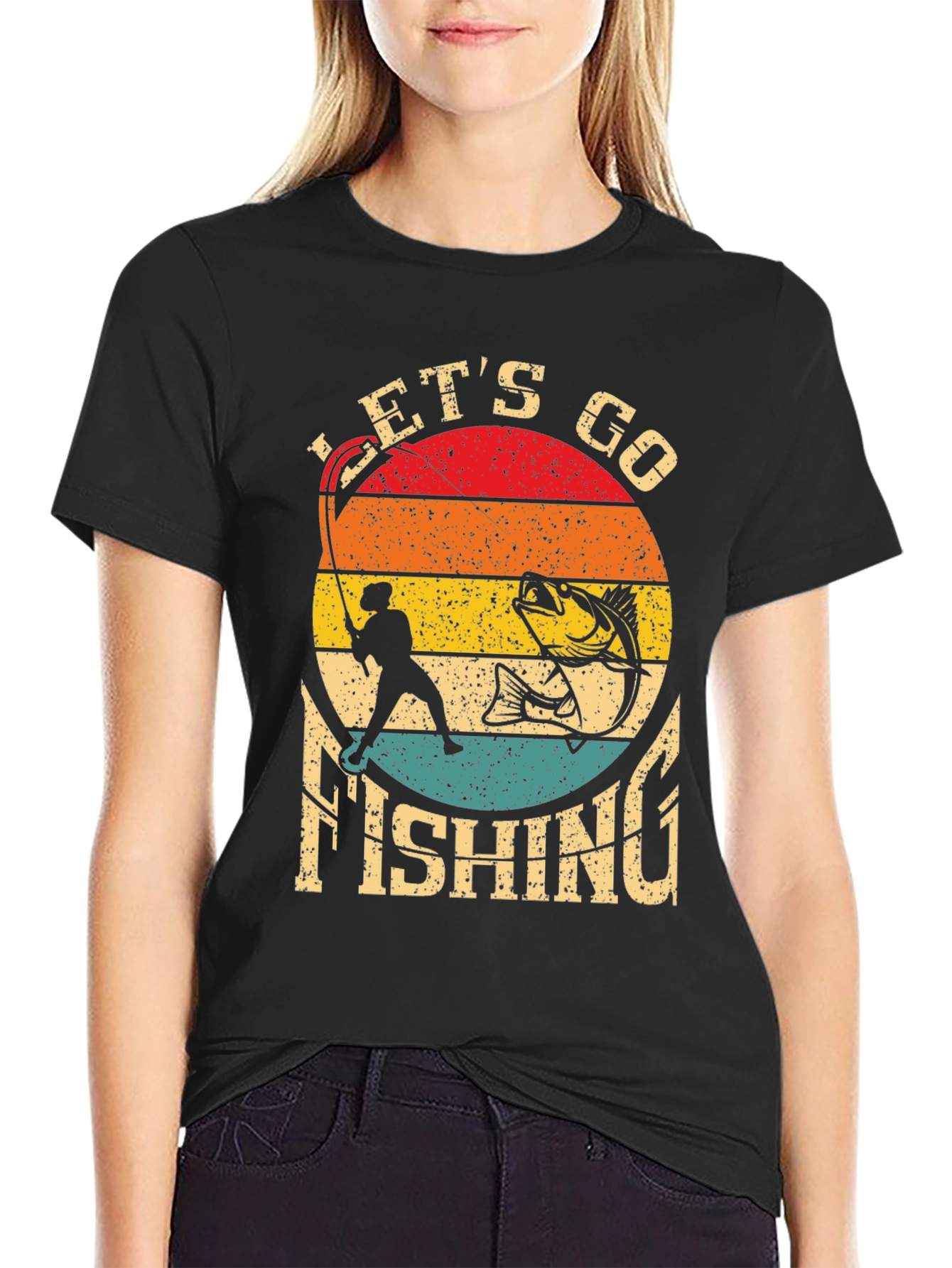 Lets Go Fishing Graphic Tee