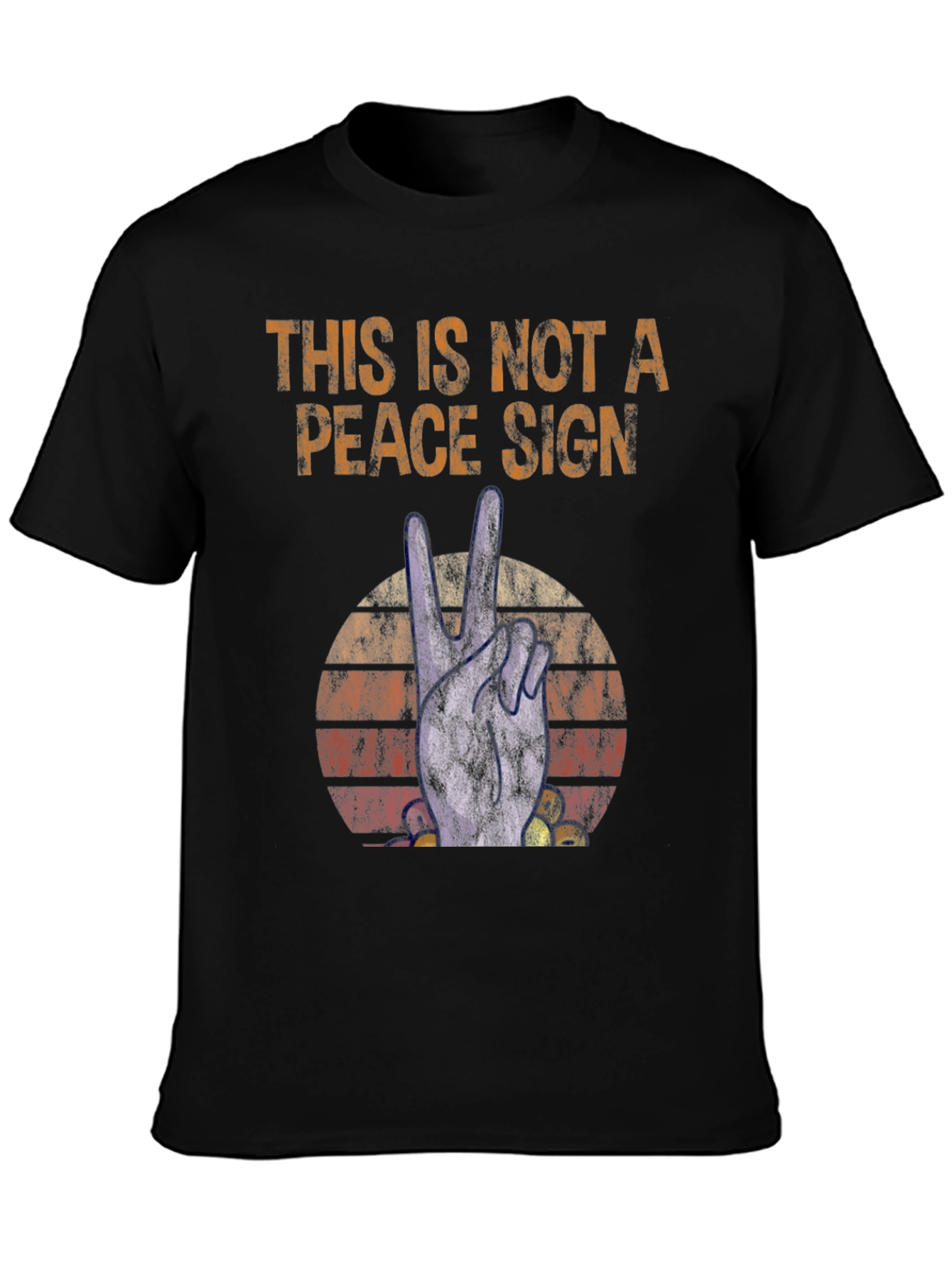 Not a Peace Sign Graphic T-Shirt
