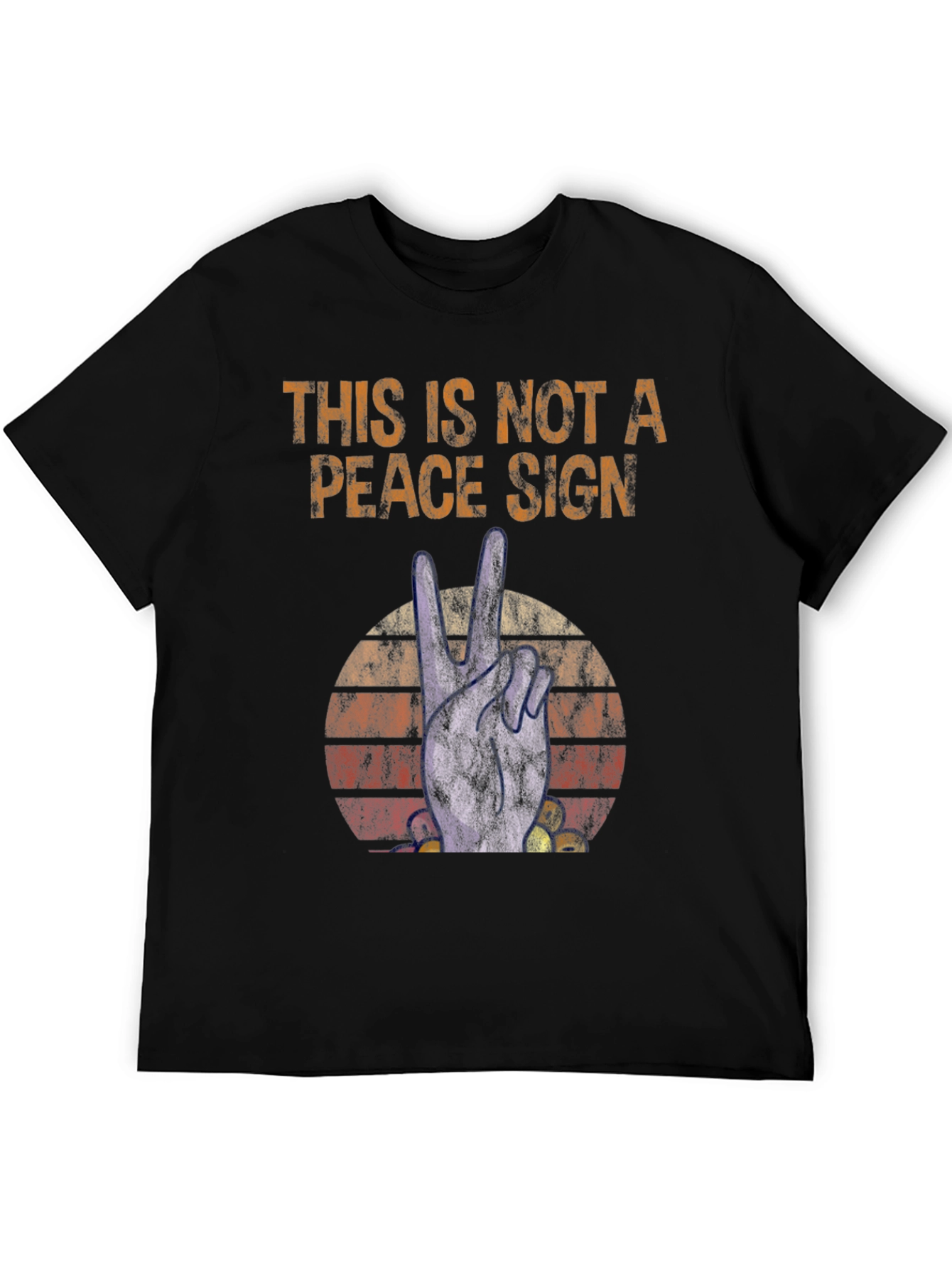 Not a Peace Sign Graphic T-Shirt