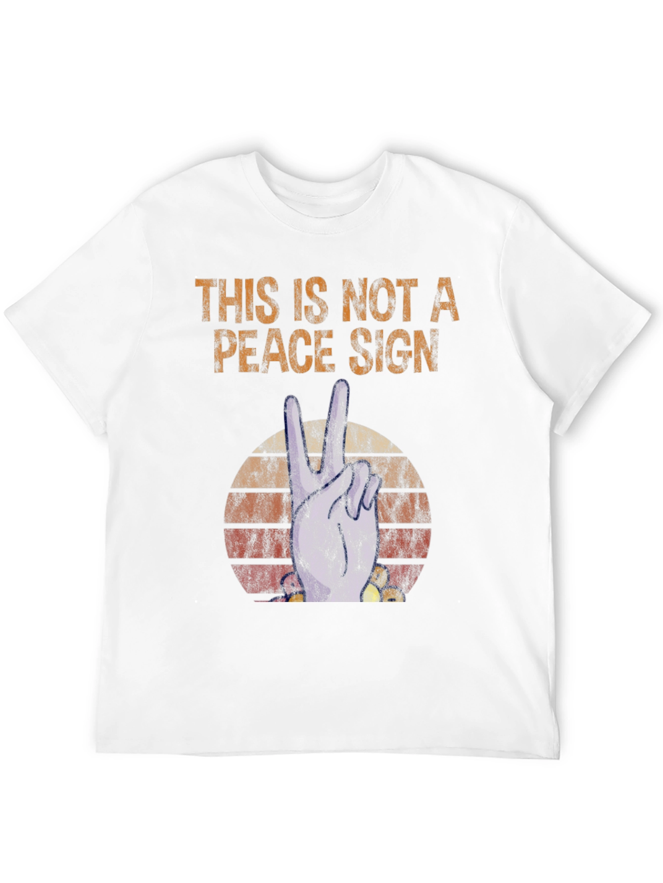 Not a Peace Sign Graphic T-Shirt