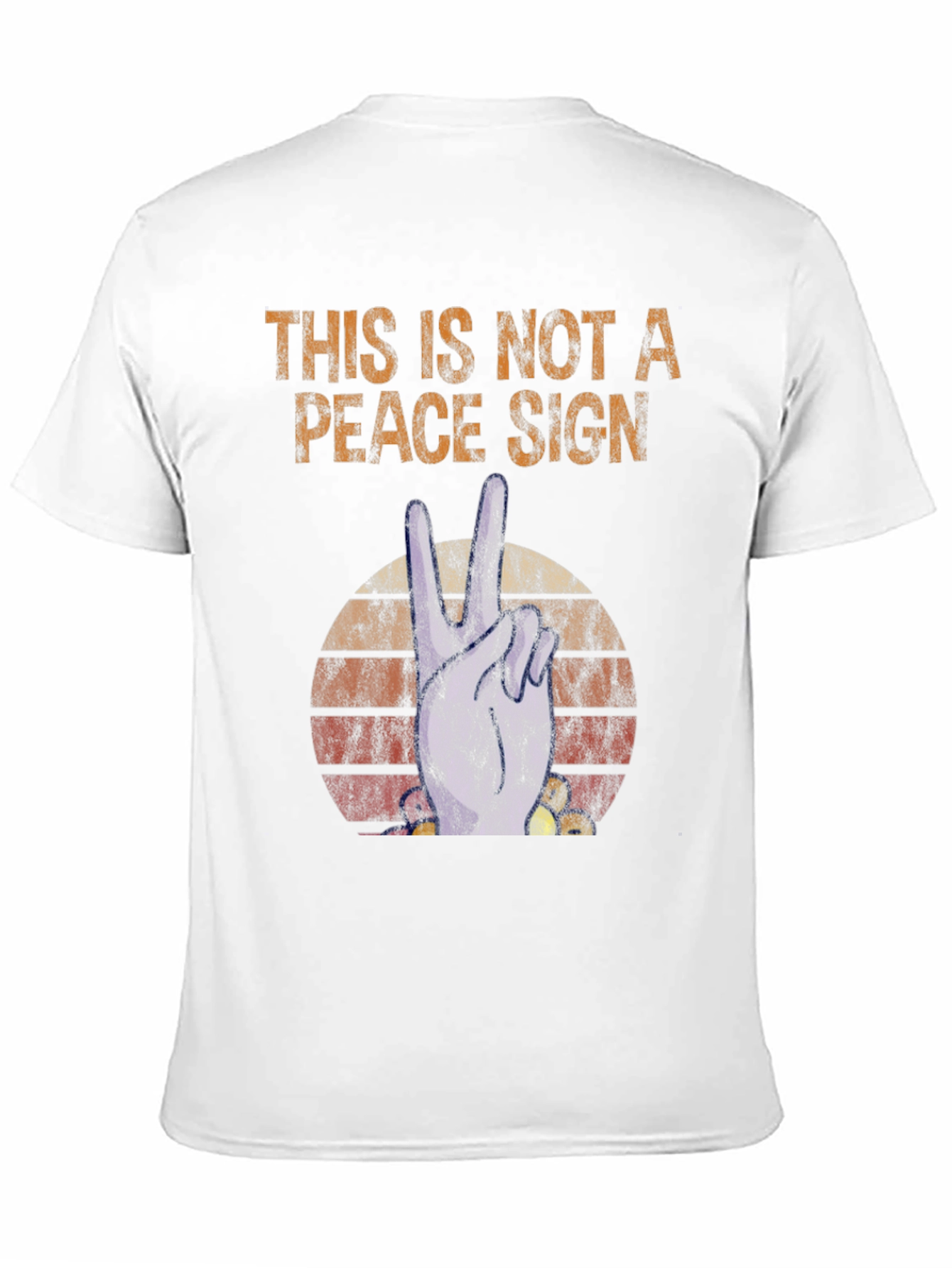 Not a Peace Sign Graphic T-Shirt