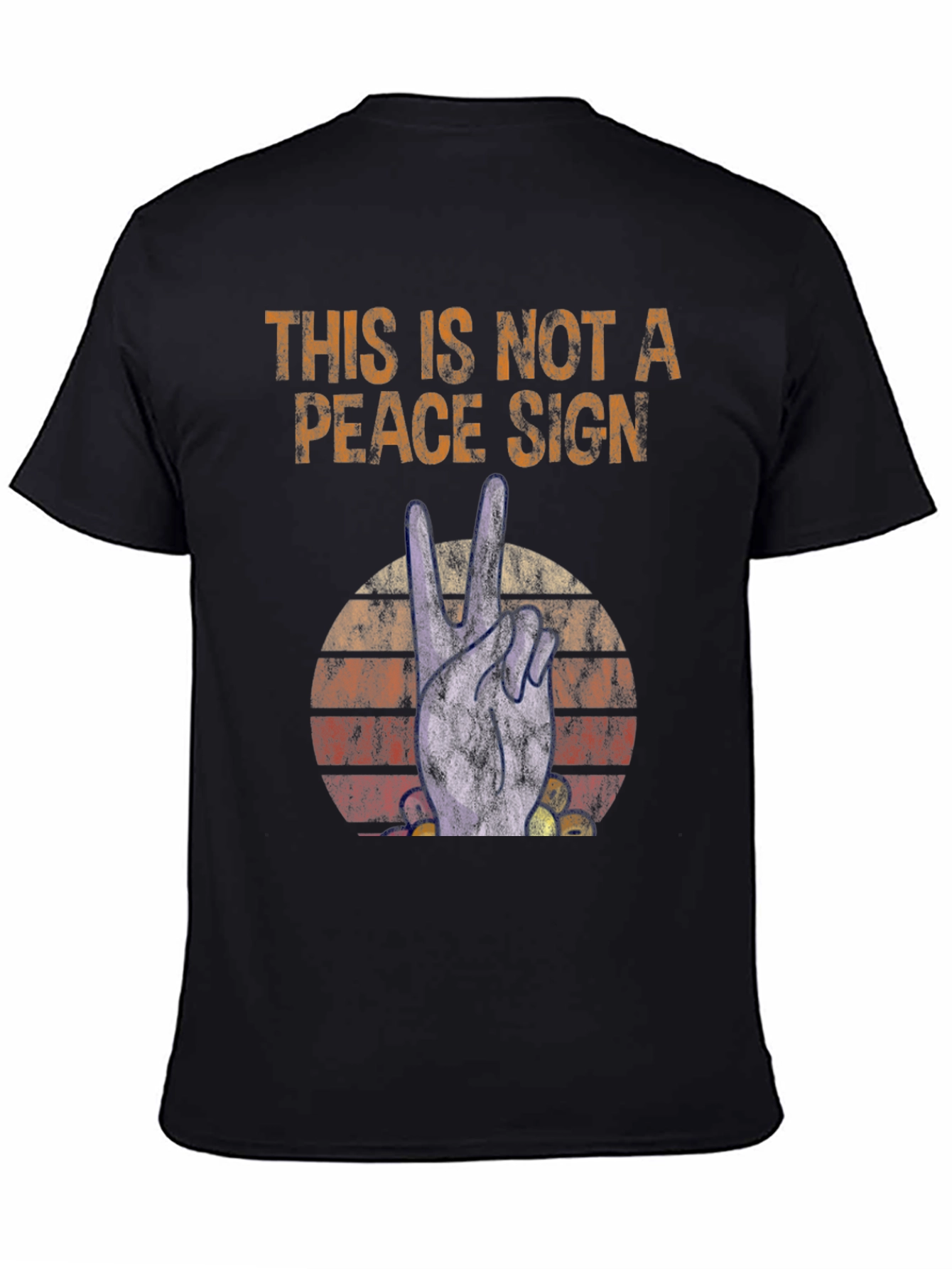Not a Peace Sign Graphic T-Shirt