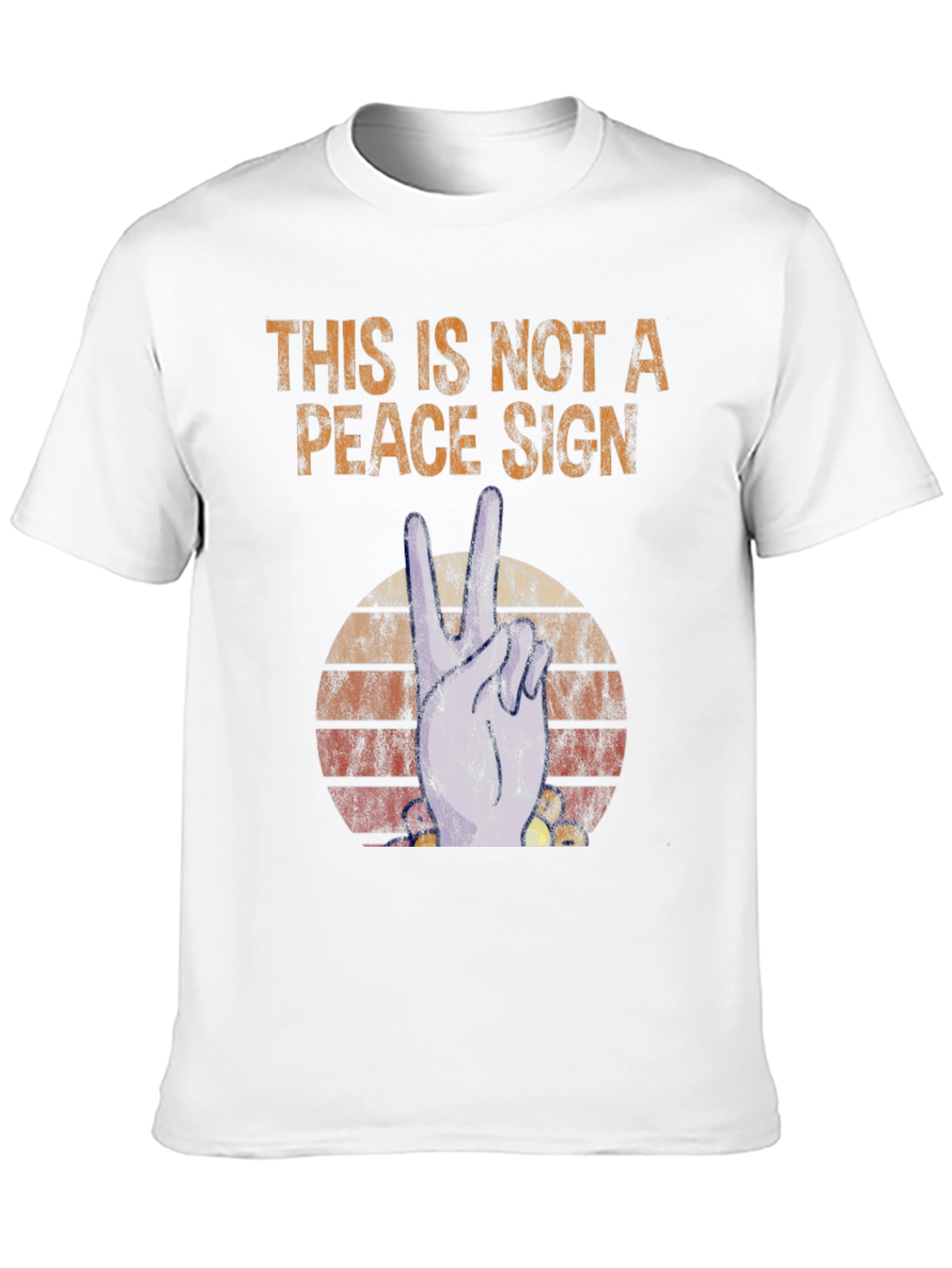 Not a Peace Sign Graphic T-Shirt