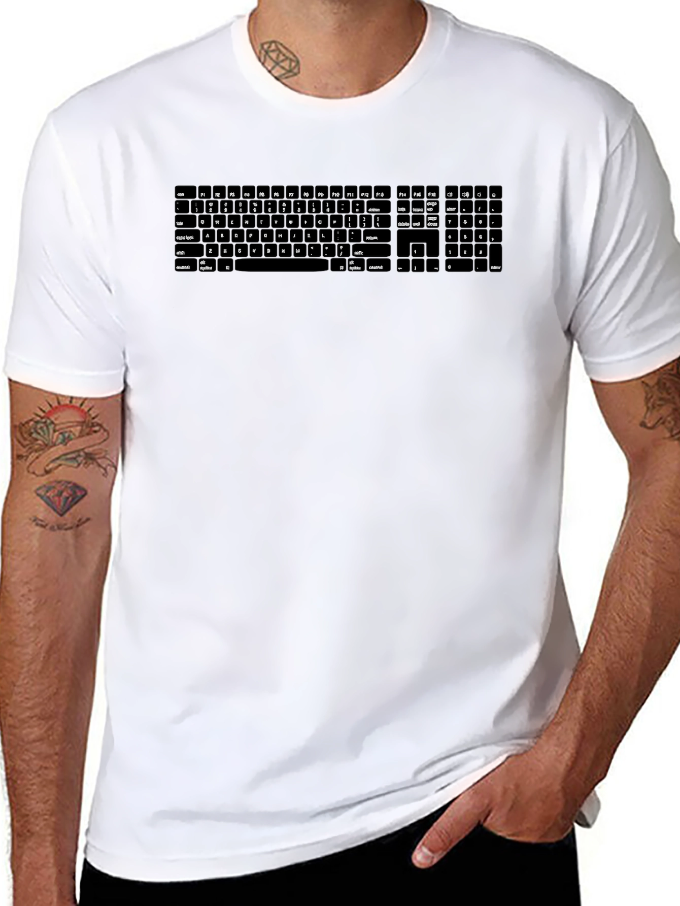Keyboard Graphic T-Shirt - Coding Apparel