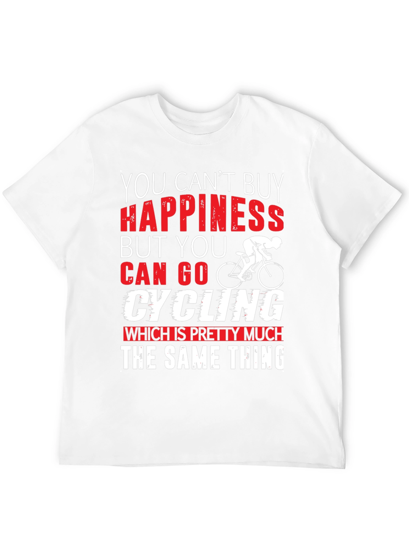 Cycling Happiness T-Shirt | Bike Lover Gift