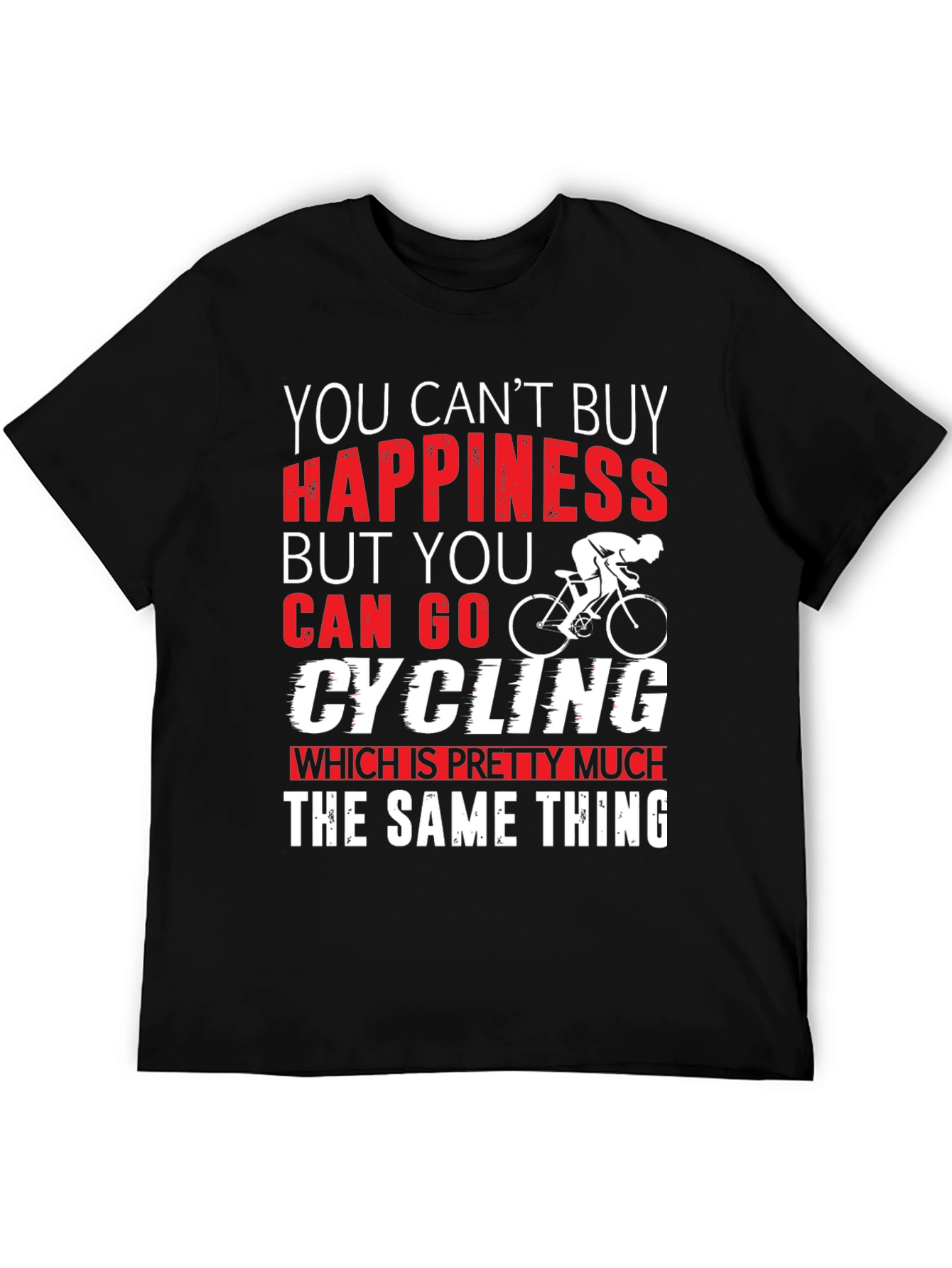 Cycling Happiness T-Shirt | Bike Lover Gift