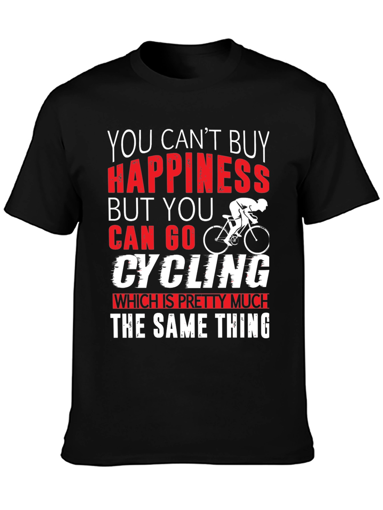 Cycling Happiness T-Shirt | Bike Lover Gift