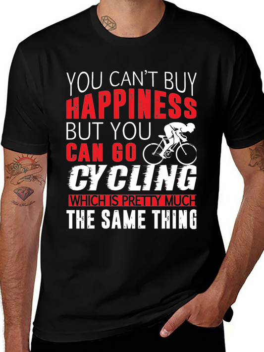 Cycling Happiness T-Shirt | Bike Lover Gift