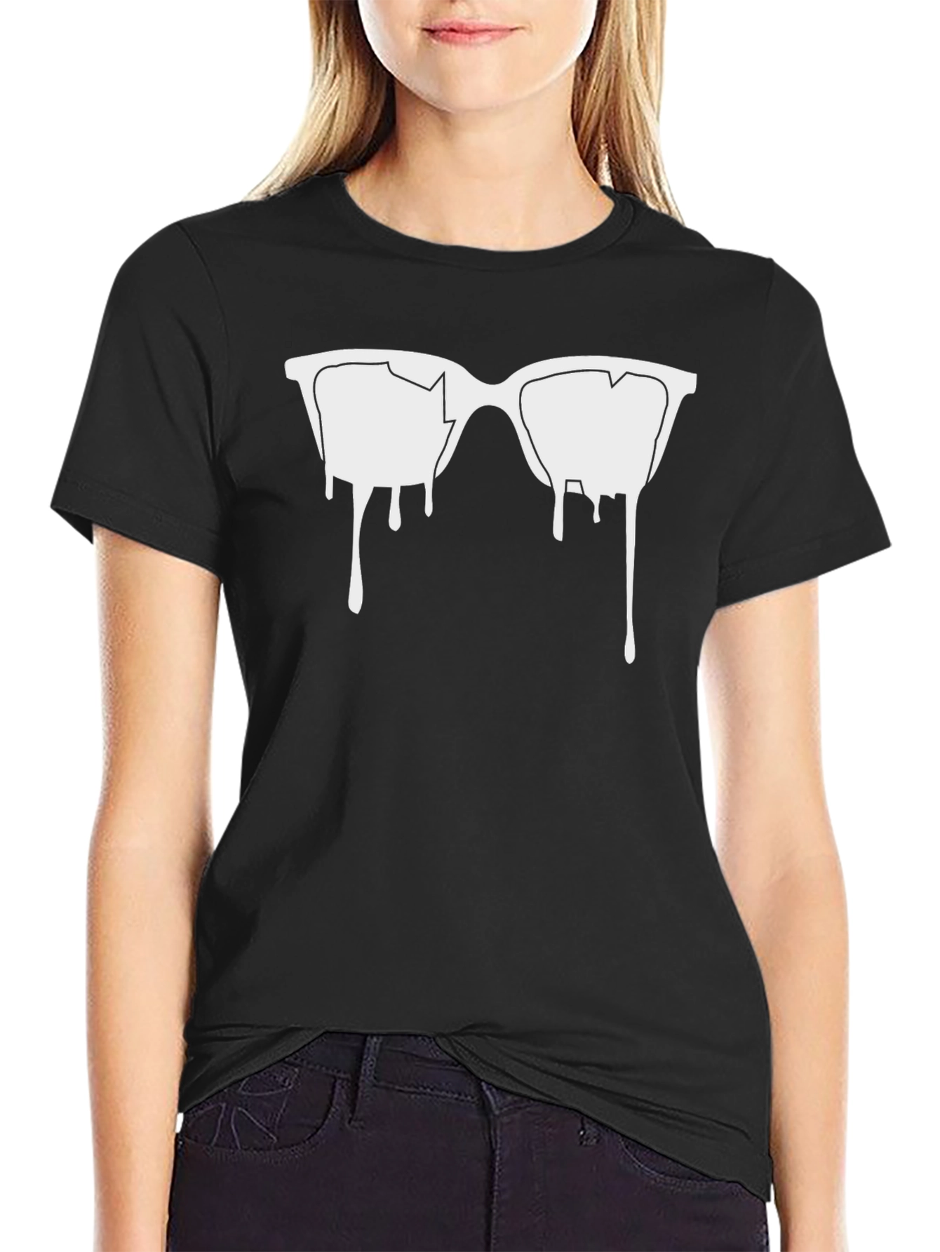 Dripping Sunglasses Graphic Tee - Cool & Trendy