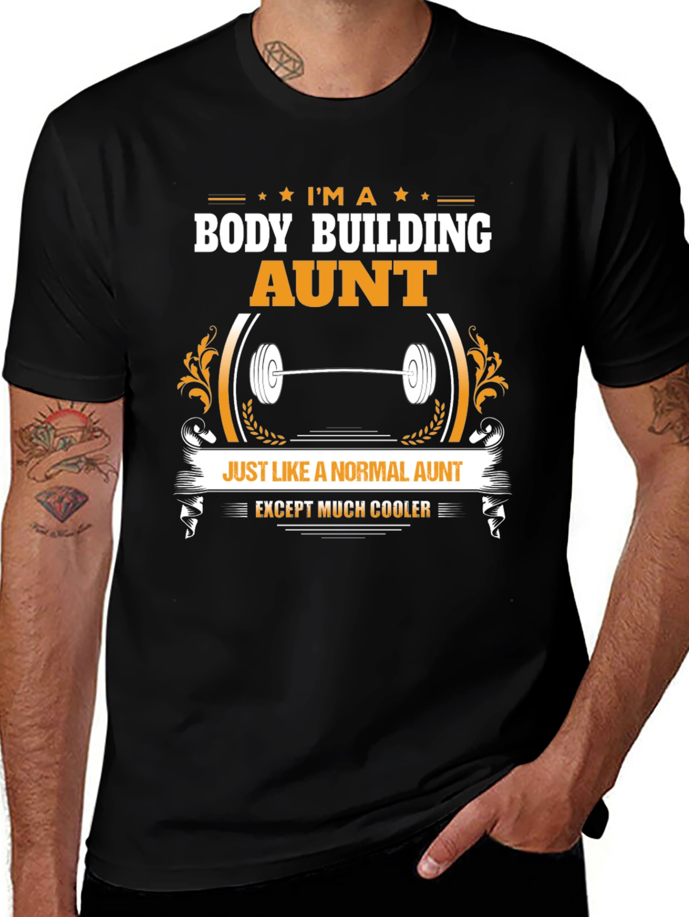 Bodybuilding Aunt Graphic T-Shirt