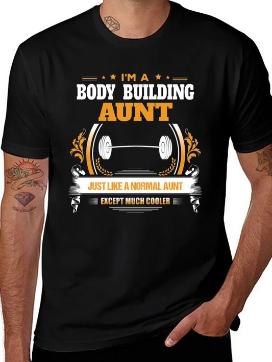 Bodybuilding Aunt Graphic T-Shirt