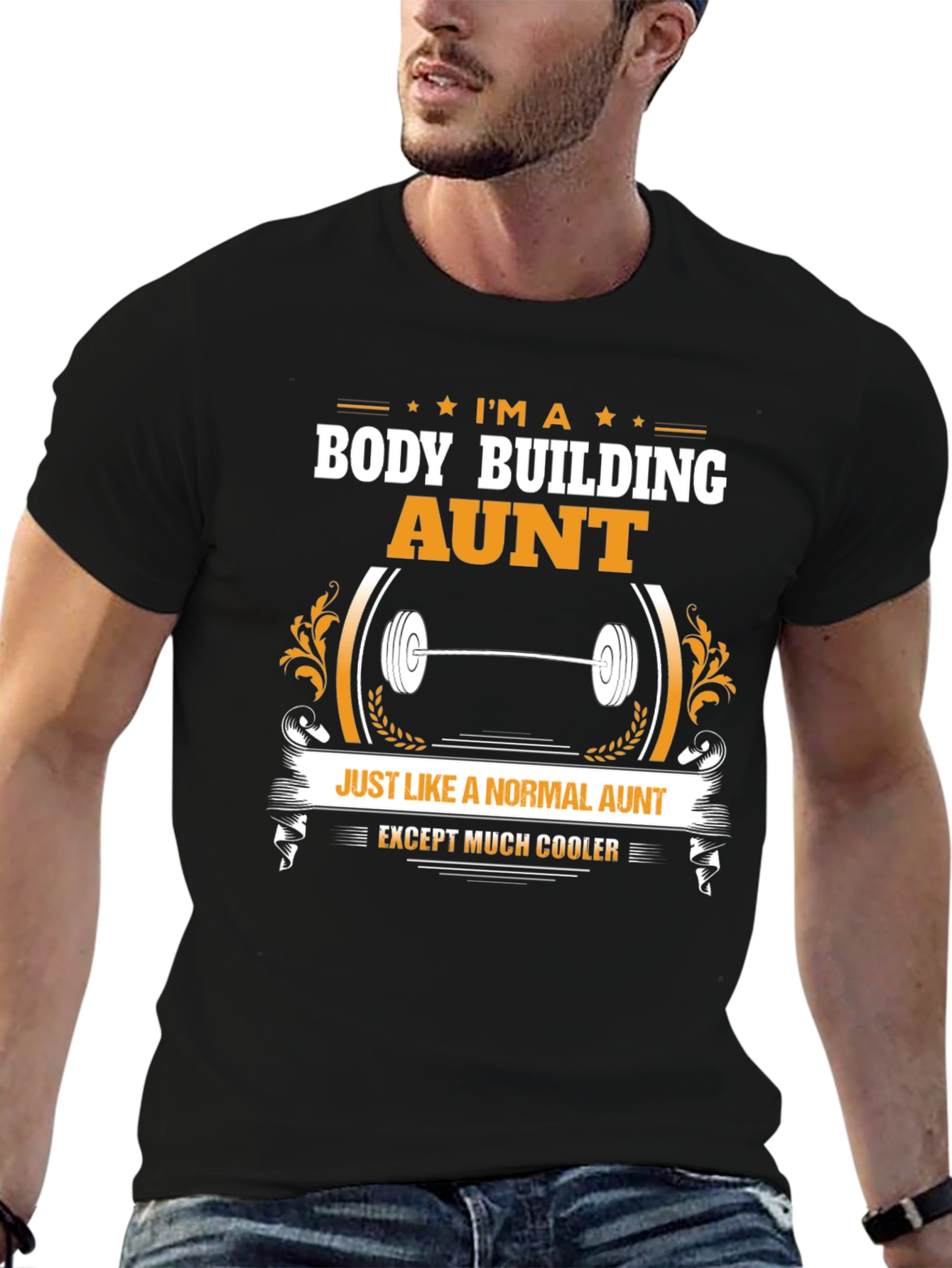 Bodybuilding Aunt Graphic T-Shirt