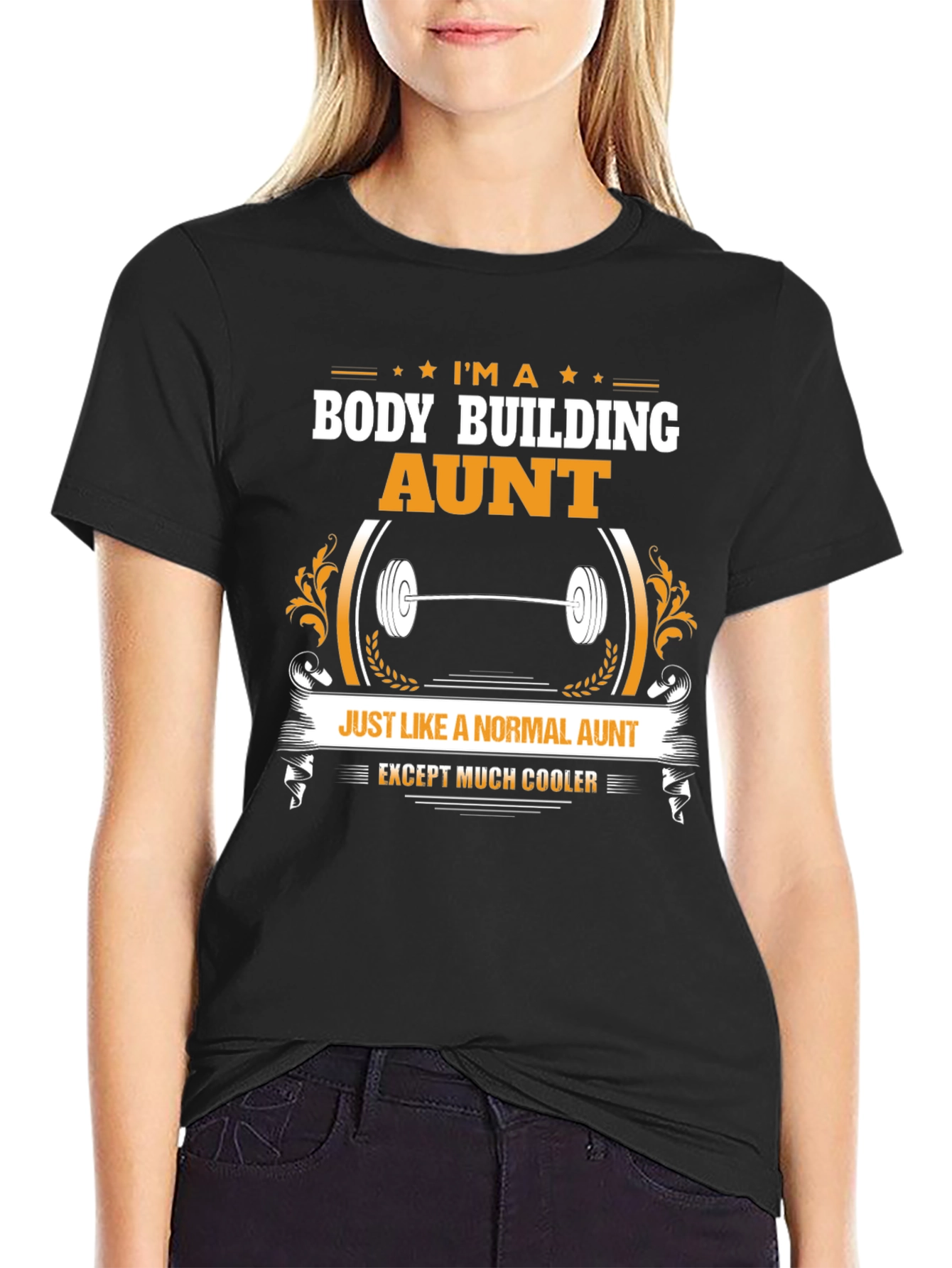Bodybuilding Aunt Graphic T-Shirt