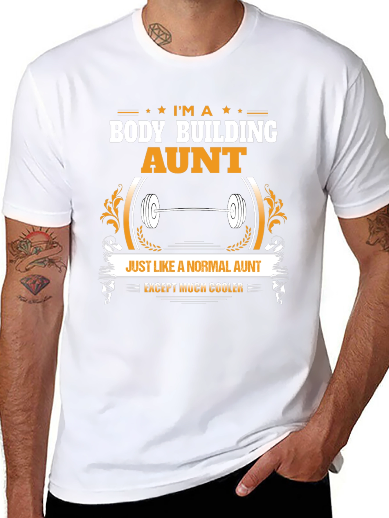 Bodybuilding Aunt Graphic T-Shirt