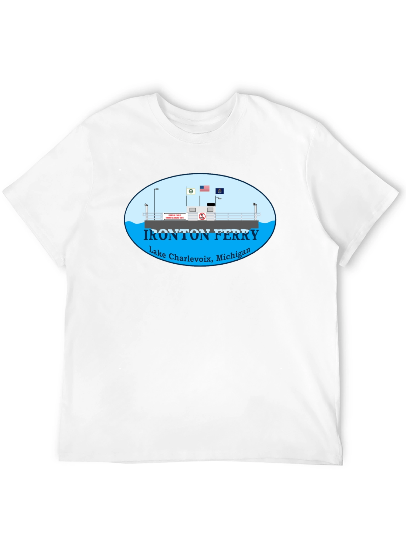 Ironton Ferry Lake Charlevoix Michigan T-Shirt