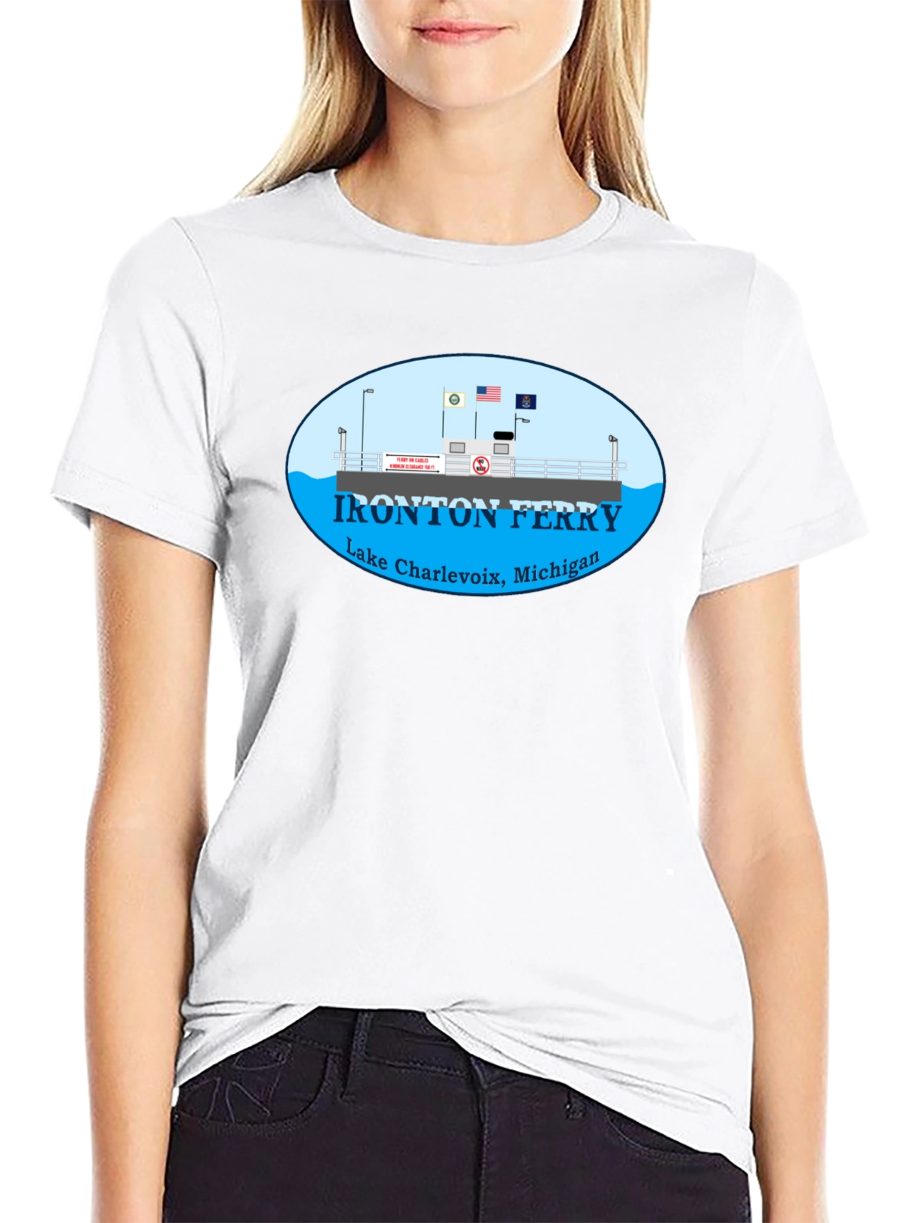 Ironton Ferry Lake Charlevoix Michigan T-Shirt