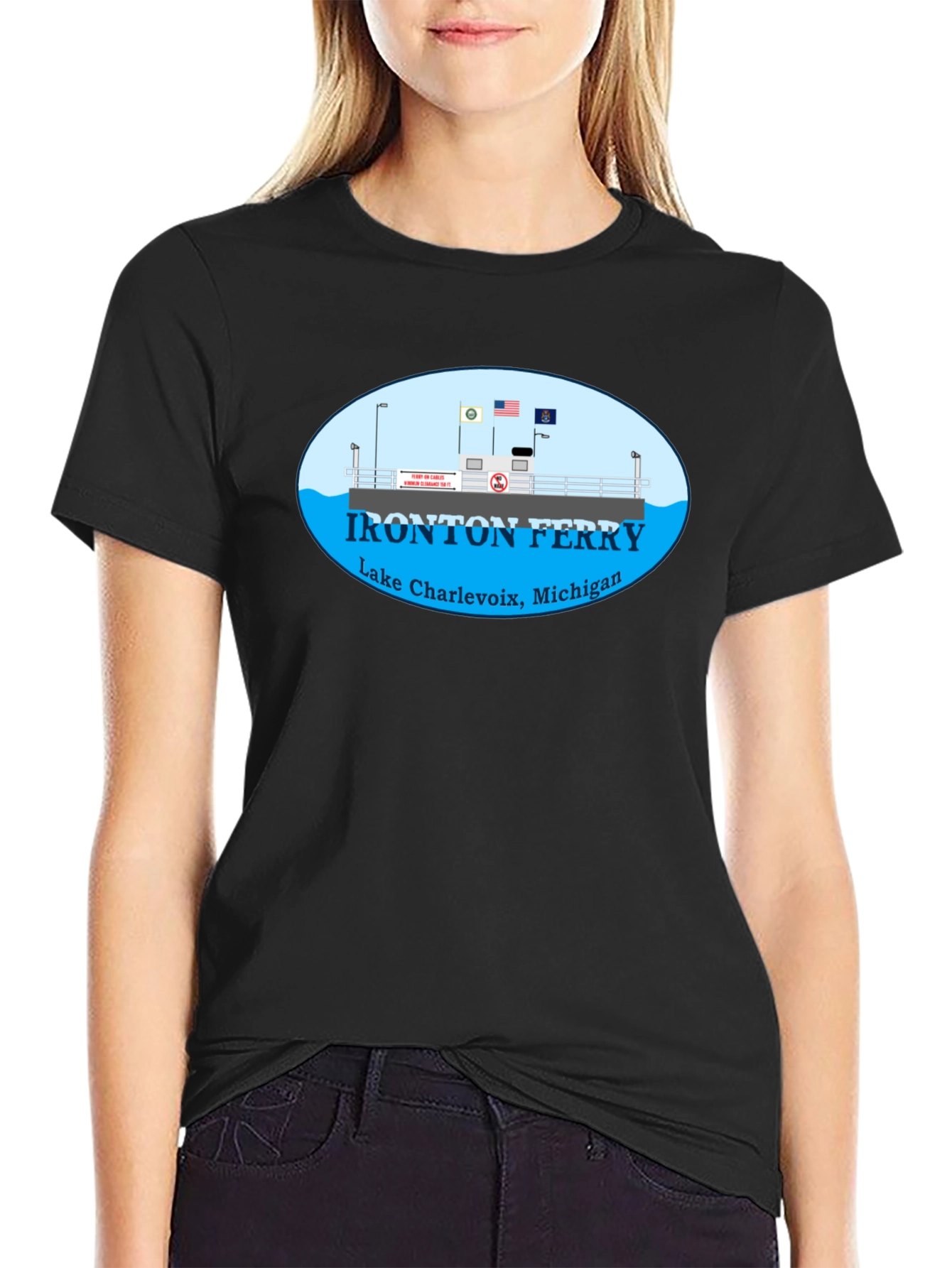 Ironton Ferry Lake Charlevoix Michigan T-Shirt
