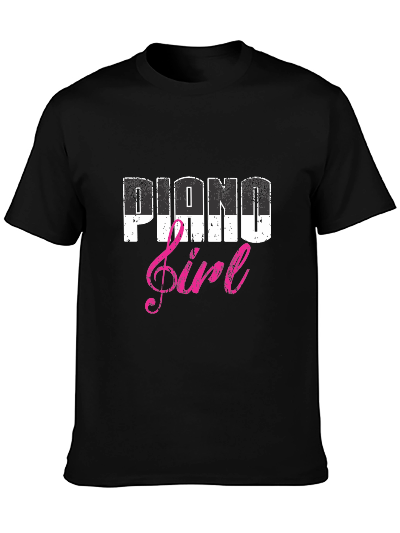 Piano Girl Tee - Music Lover T-Shirt
