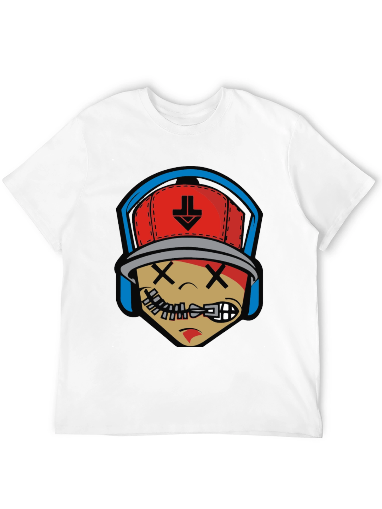 Cartoon Character Graphic Print Black T-Shirt