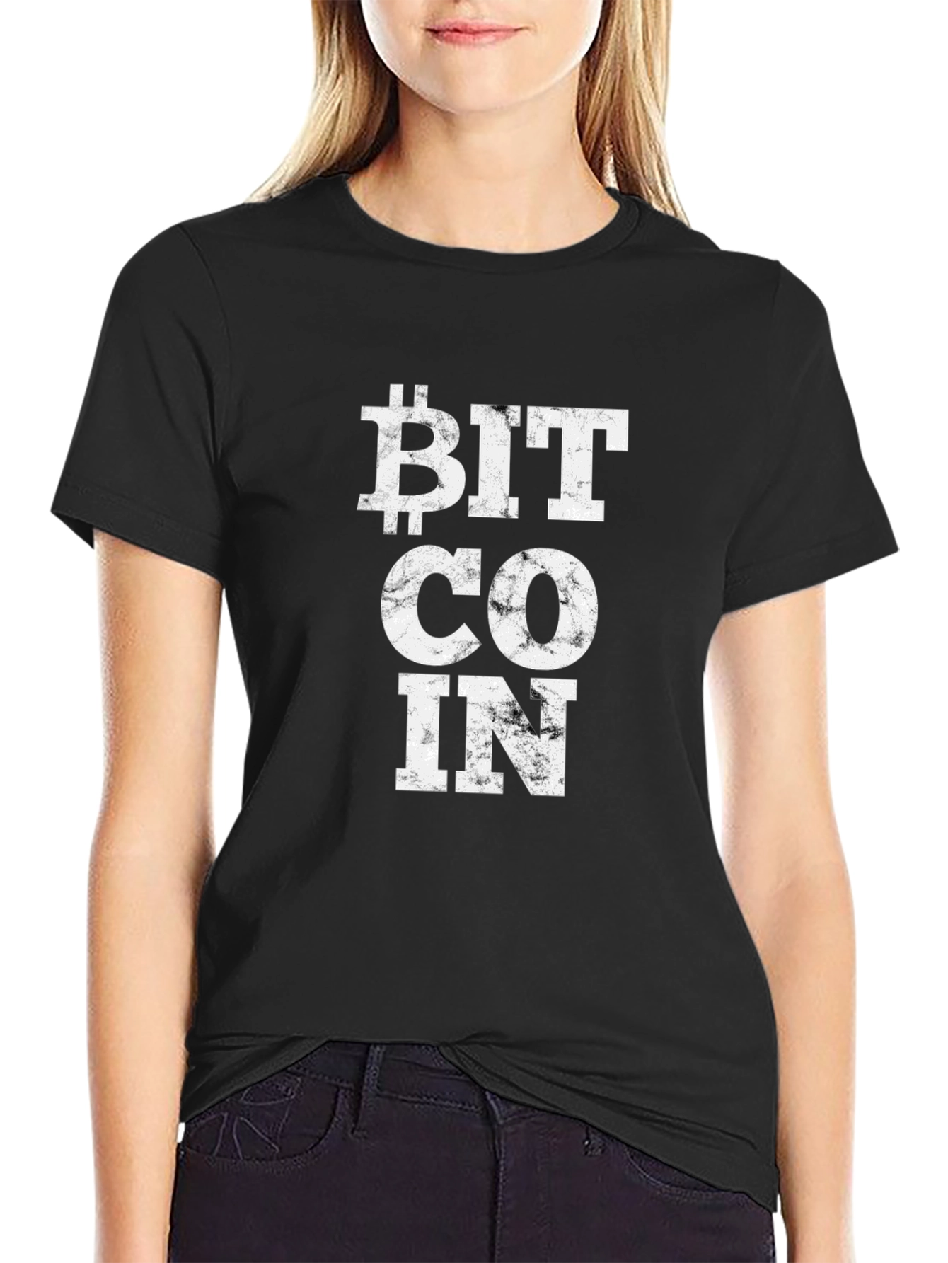 Bitcoin Crypto Graphic T-Shirt - Black
