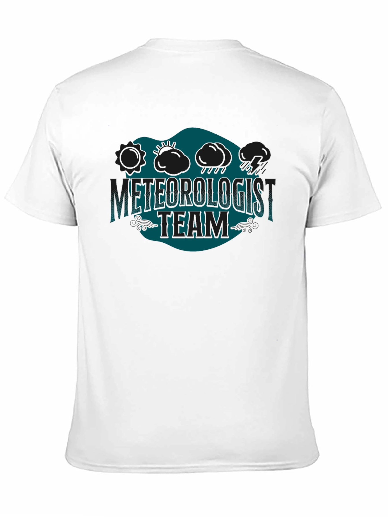 Meteorologist Team Black Graphic T-Shirt