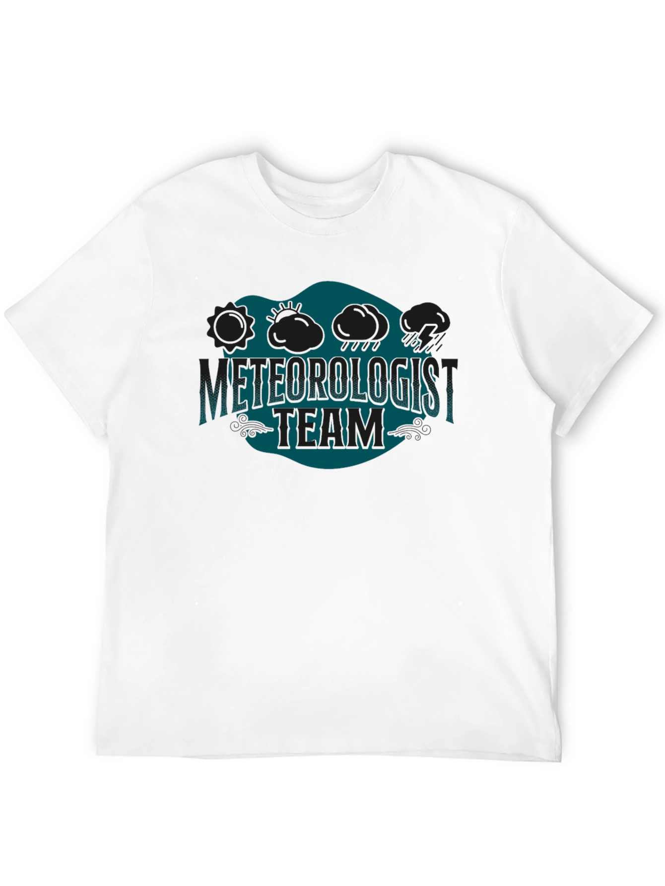 Meteorologist Team Black Graphic T-Shirt