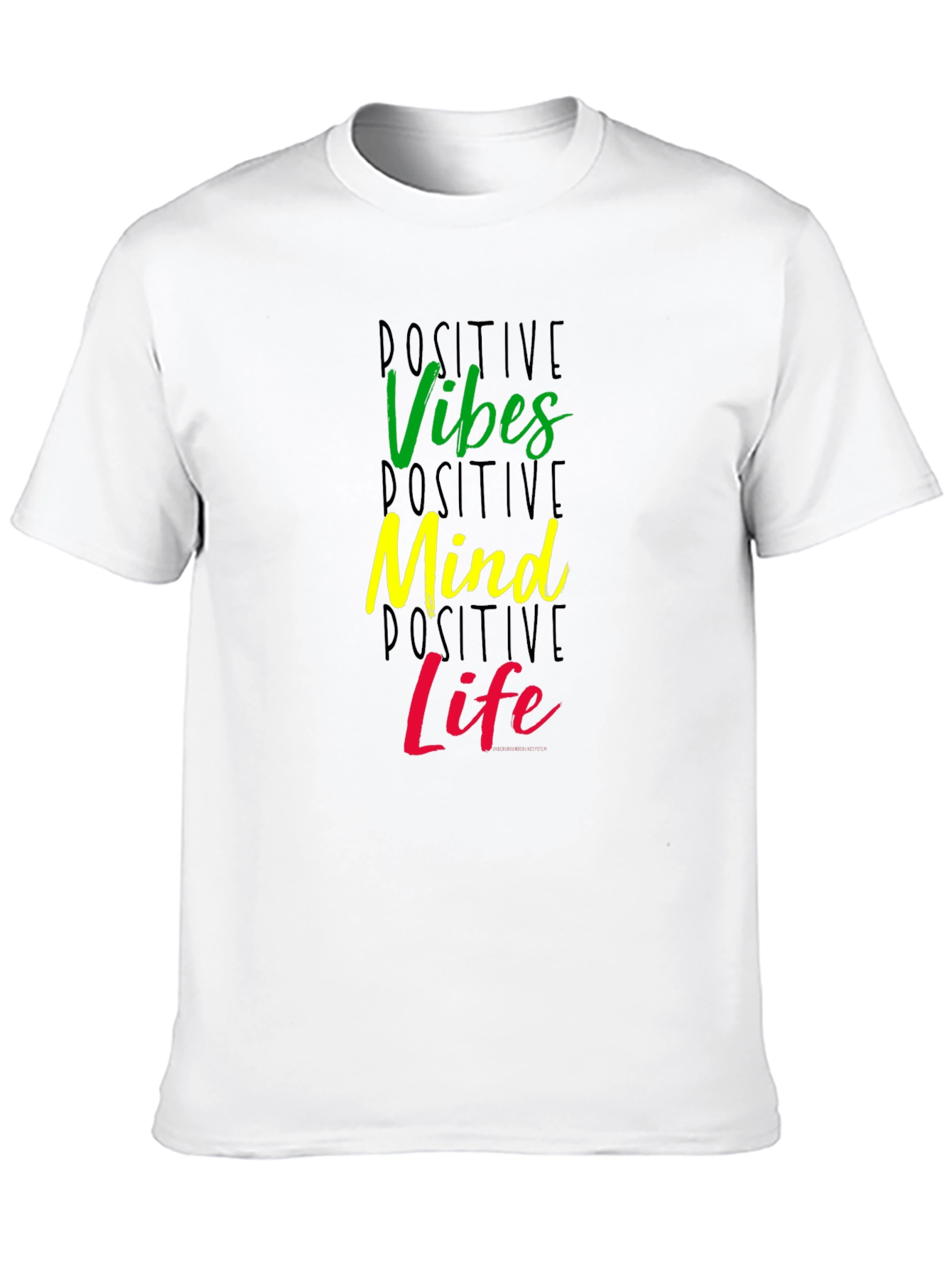 Positive Vibes Mind Life Graphic T-Shirt