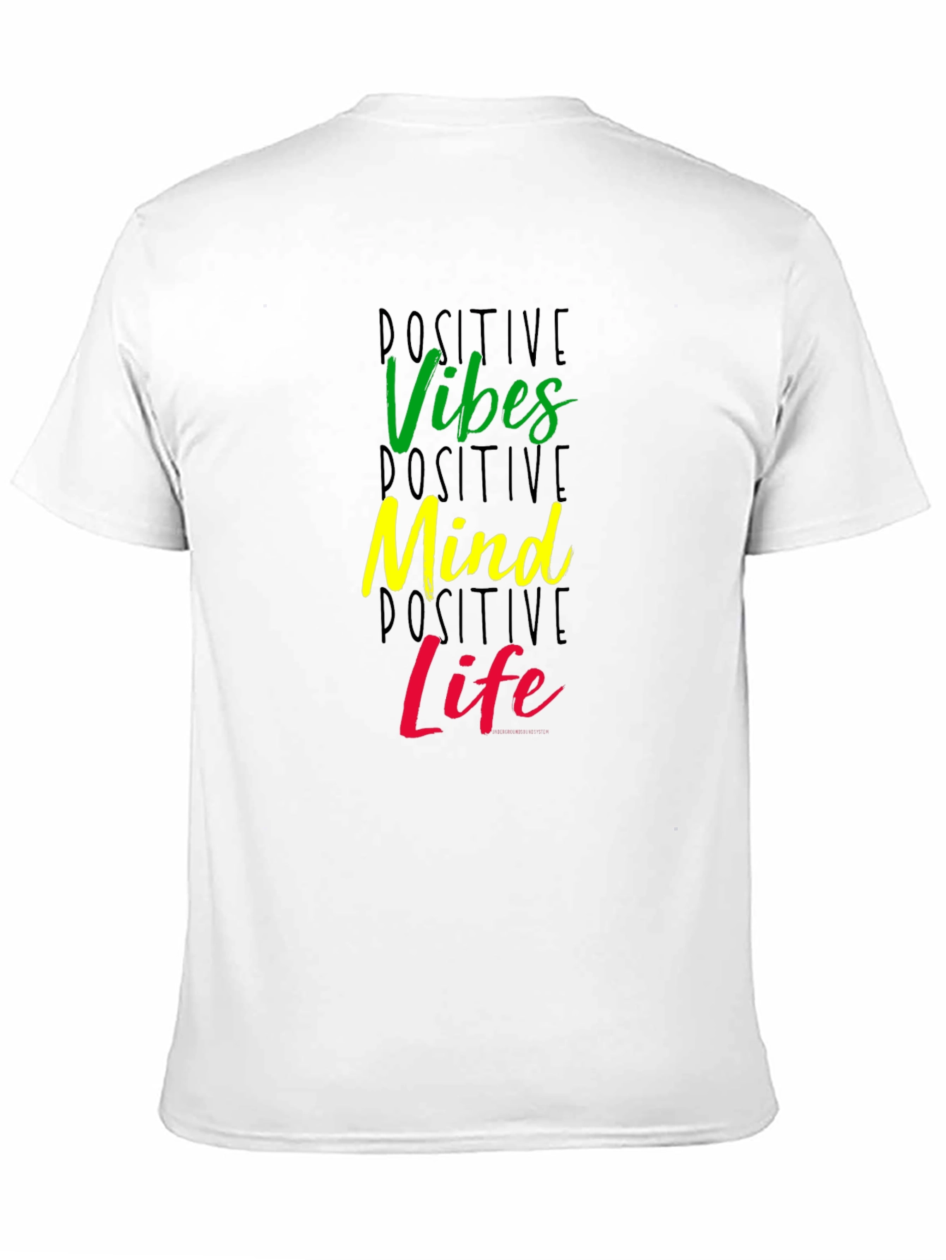 Positive Vibes Mind Life Graphic T-Shirt