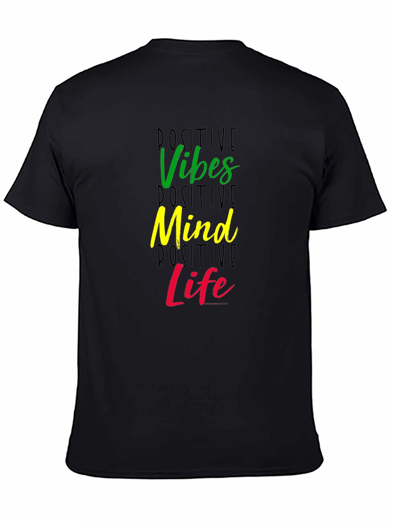 Positive Vibes Mind Life Graphic T-Shirt