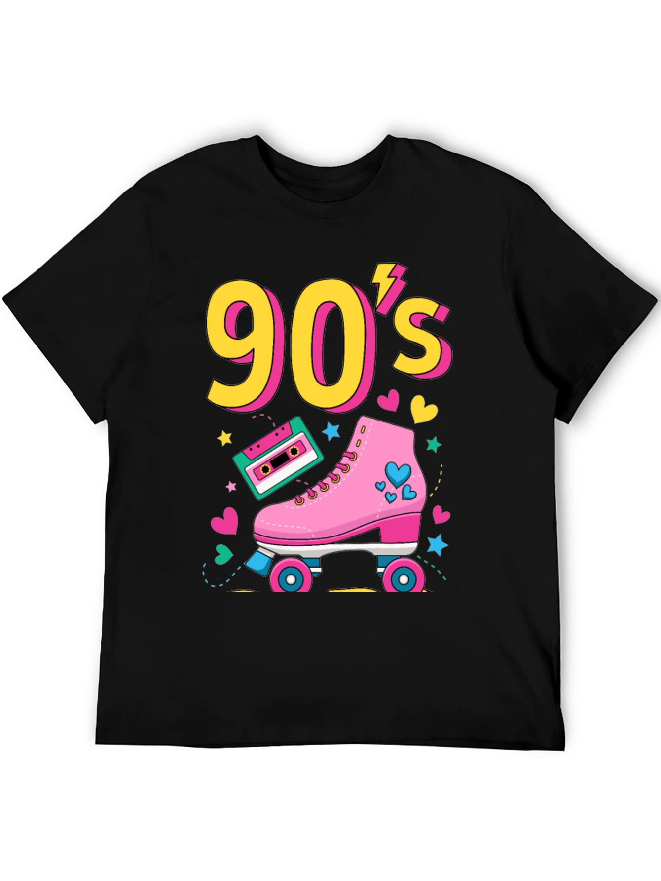 90s Retro Roller Skate Graphic Tee