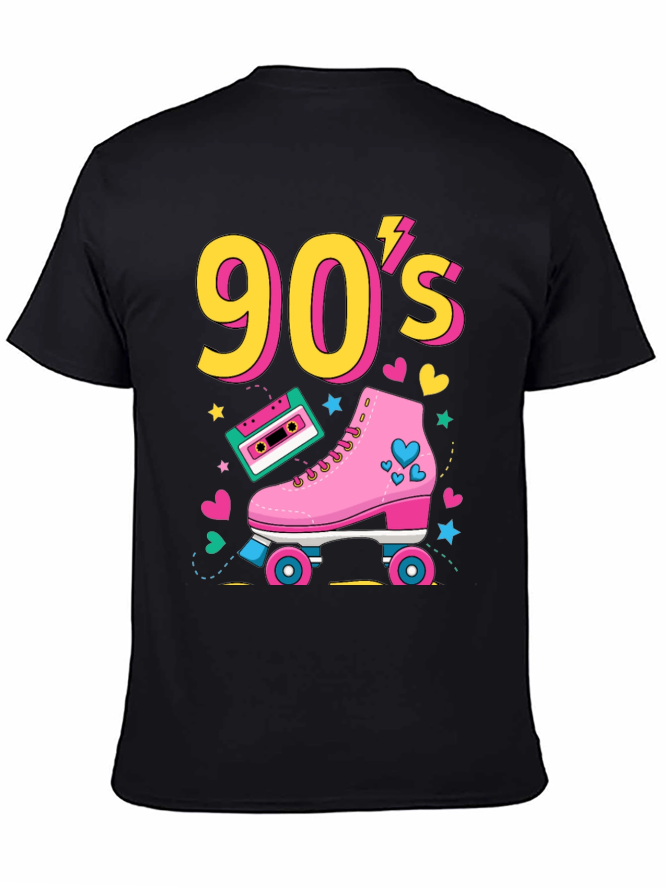 90s Retro Roller Skate Graphic Tee
