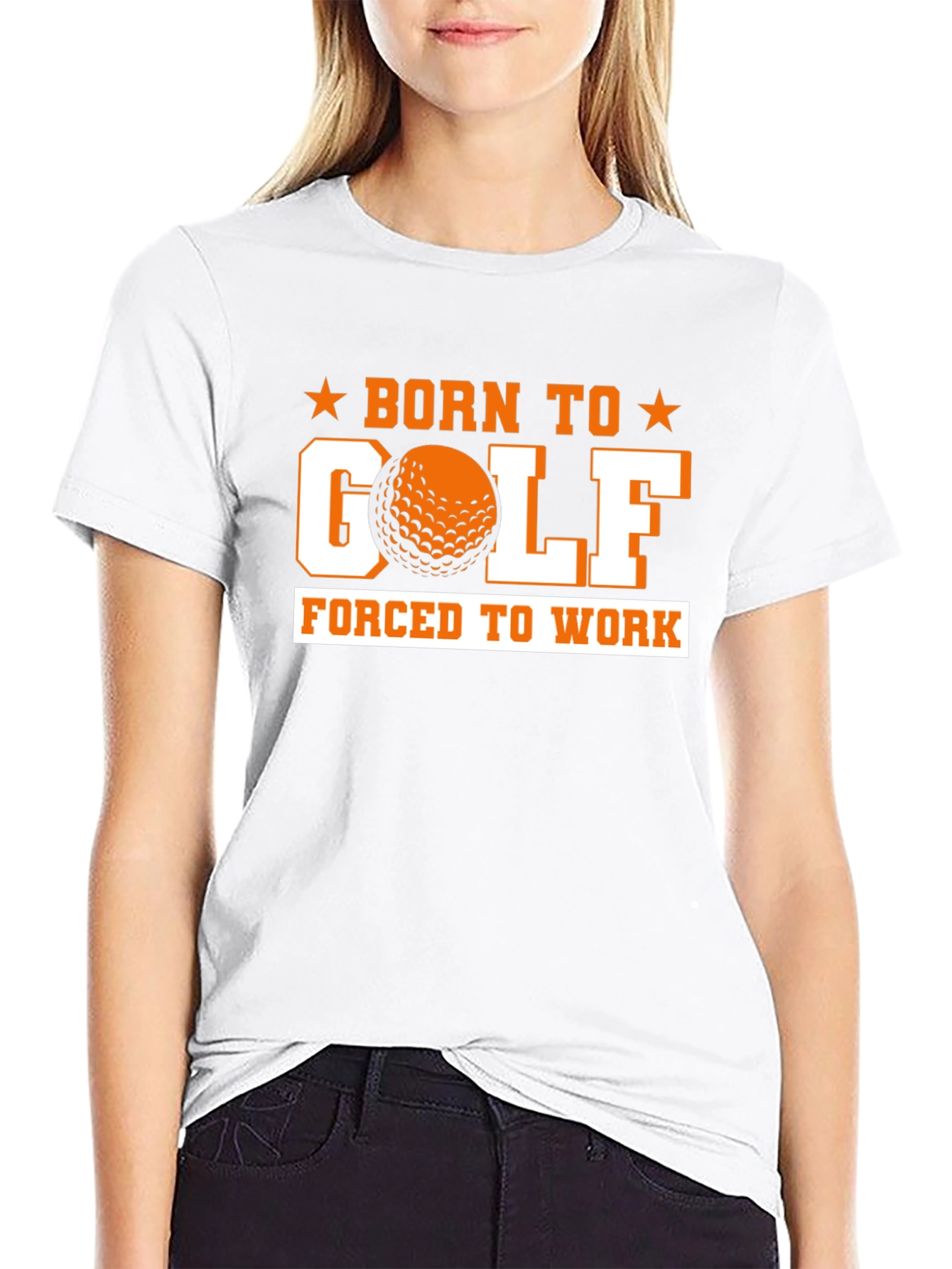 Born to Golf Black Graphic Tee