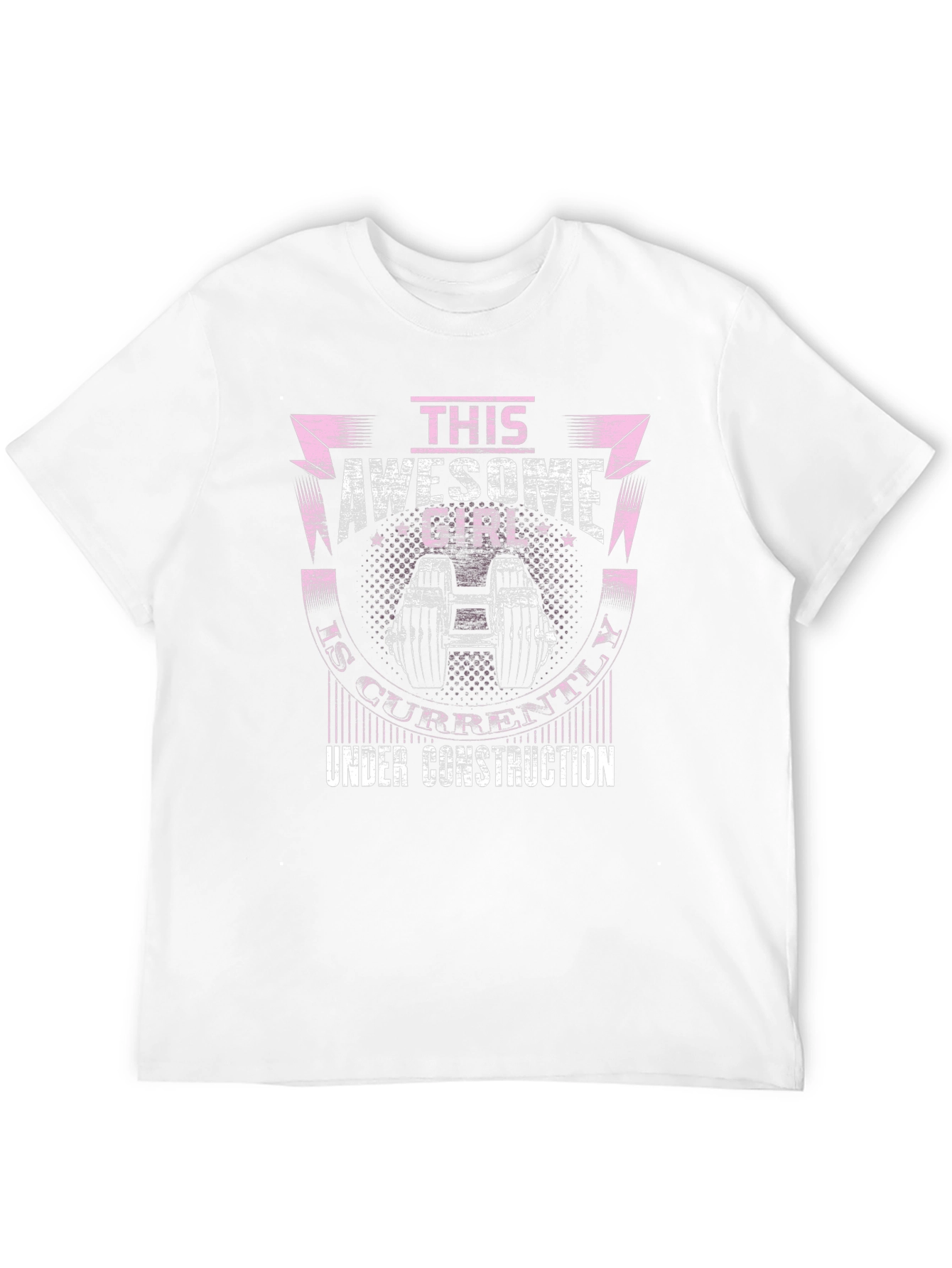 Awesome Girl Under Construction Graphic T-Shirt