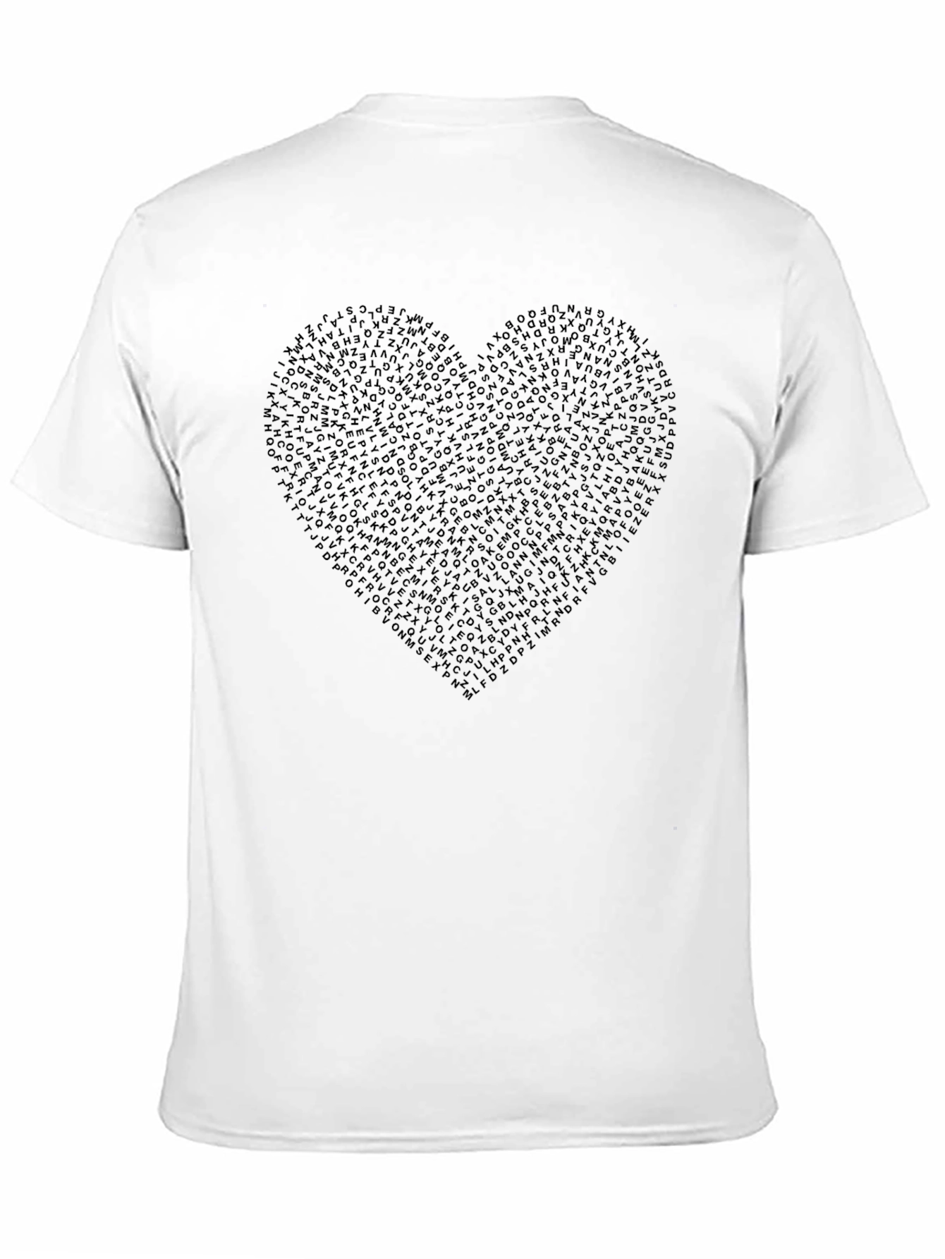 Heart of Letters Graphic Tee - Black