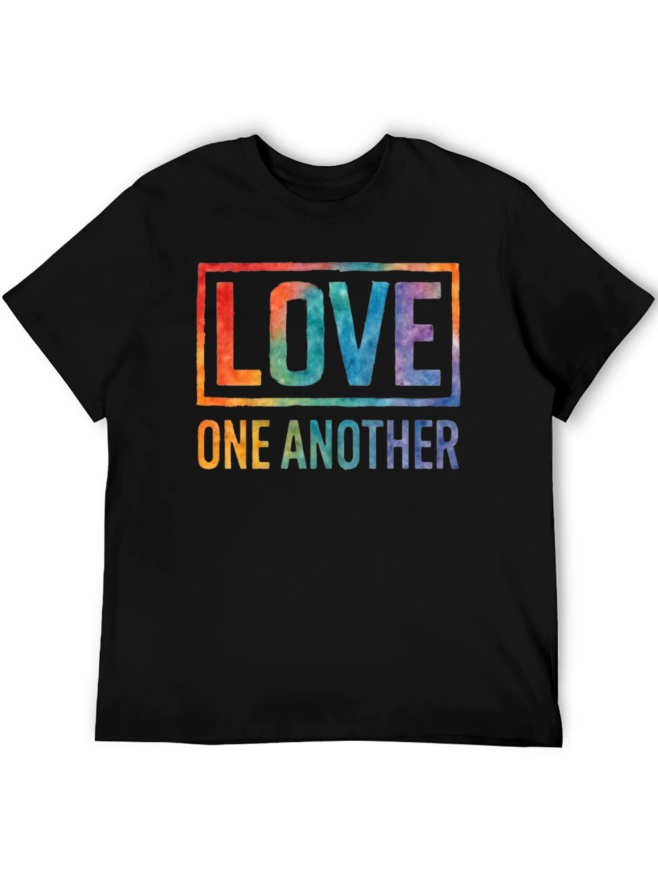 Love One Another Graphic Tee - Black