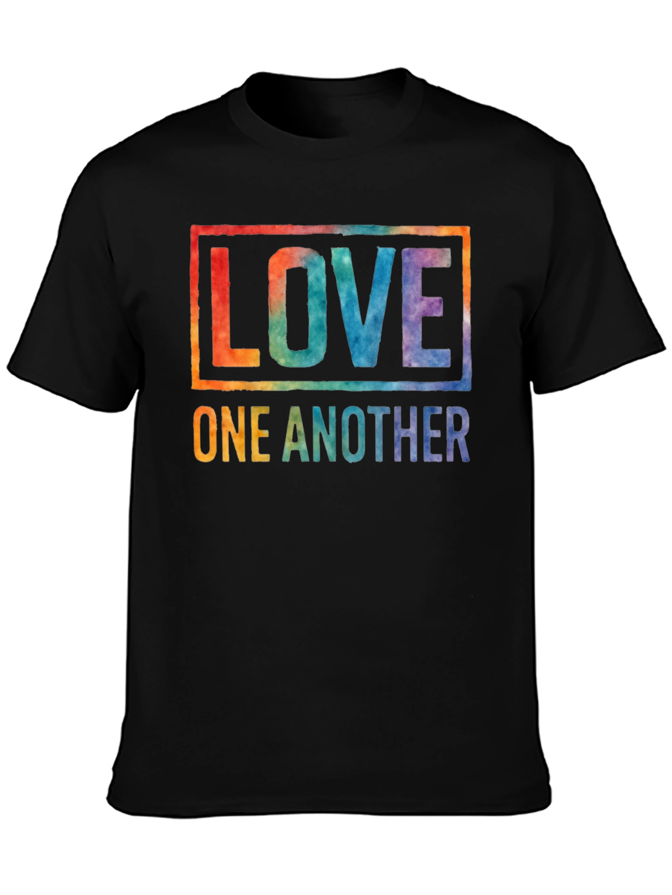 Love One Another Graphic Tee - Black