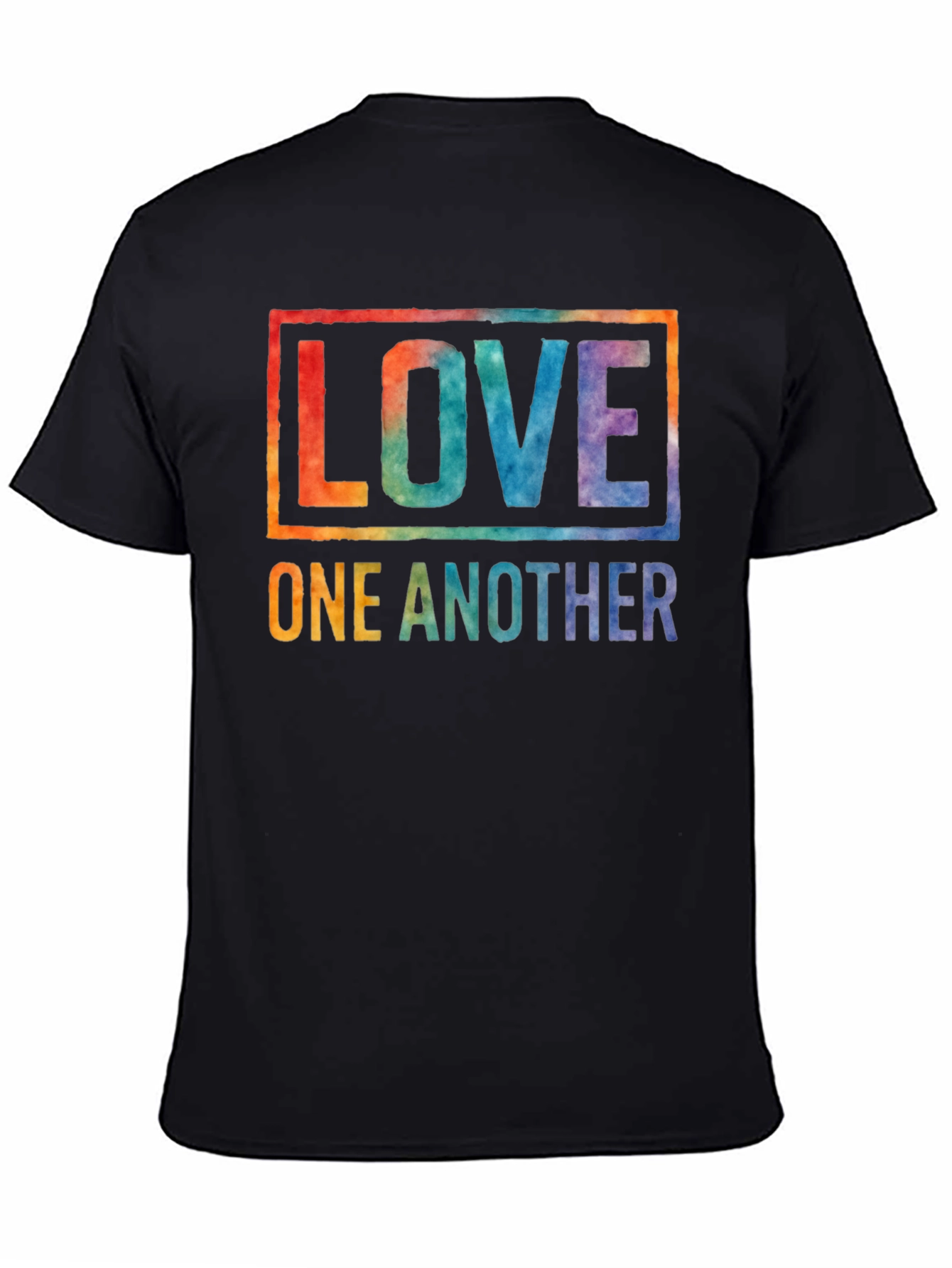 Love One Another Graphic Tee - Black