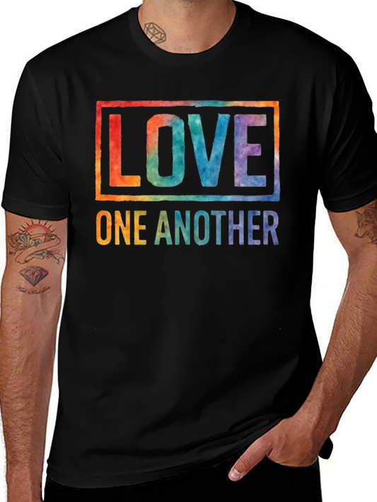 Love One Another Graphic Tee - Black