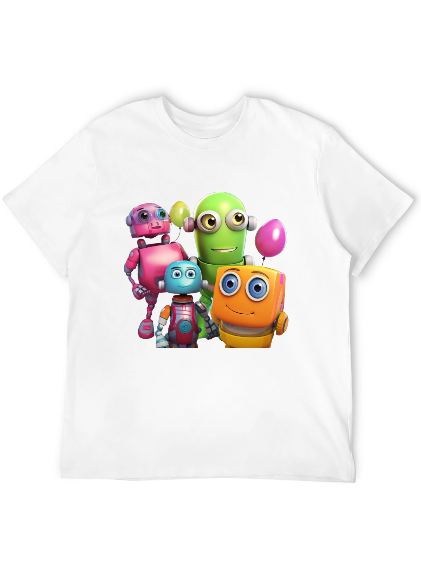 Robot Buddies Graphic T-Shirt - Fun & Unique!