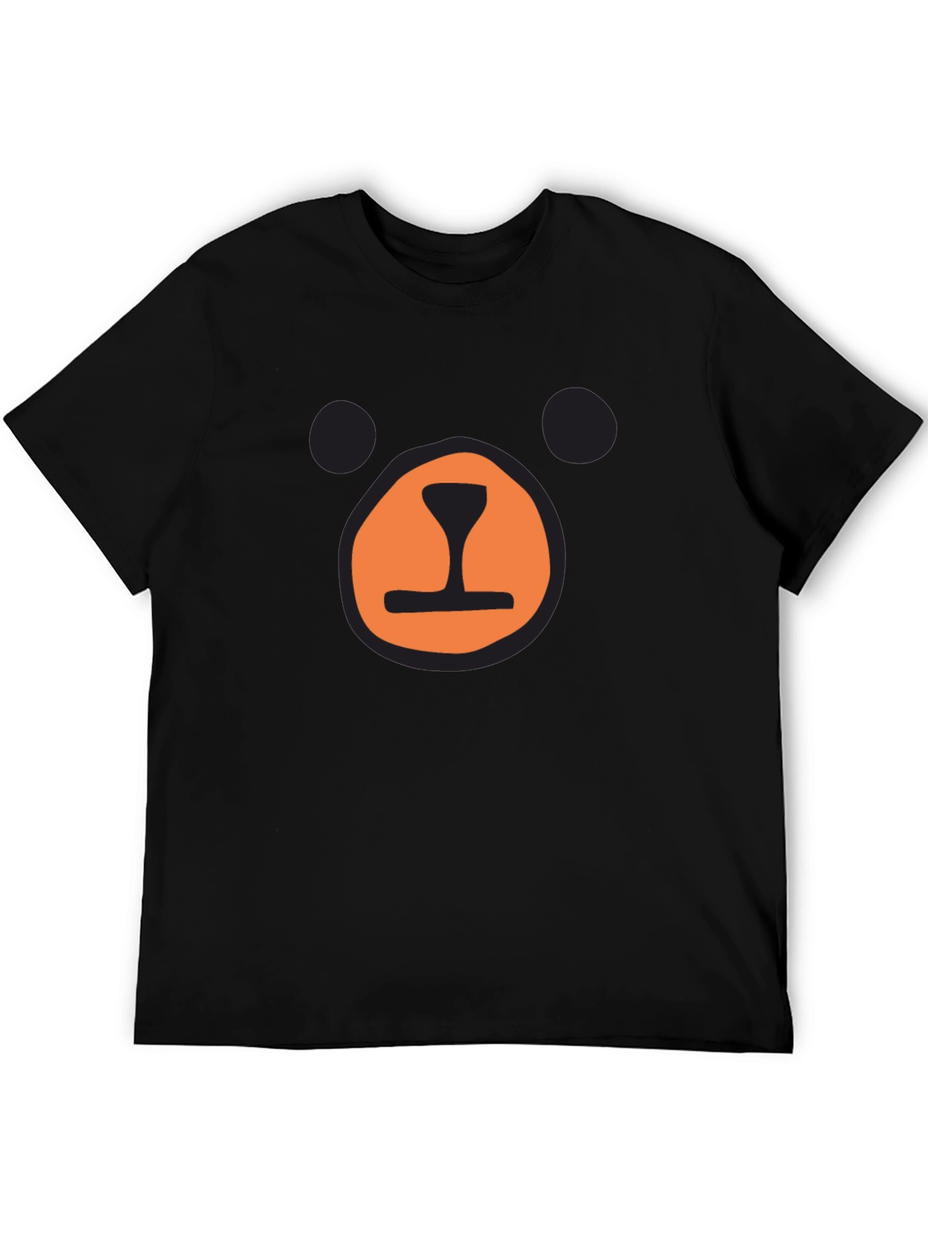 Black Bear Face Graphic T-Shirt