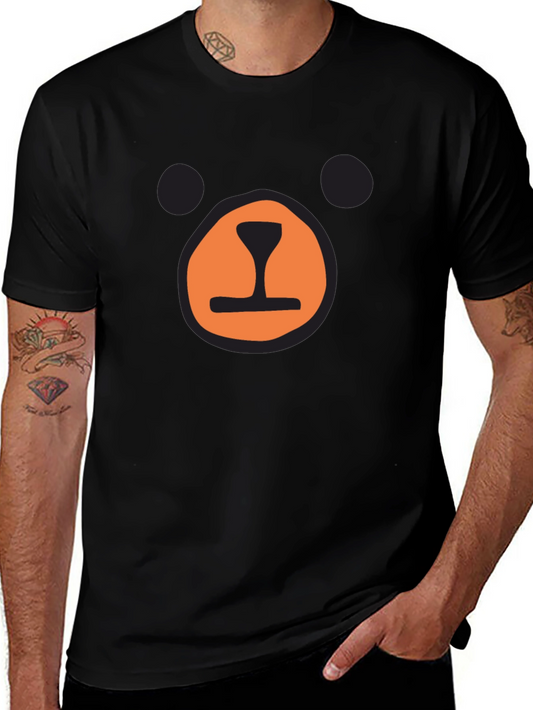 Black Bear Face Graphic T-Shirt