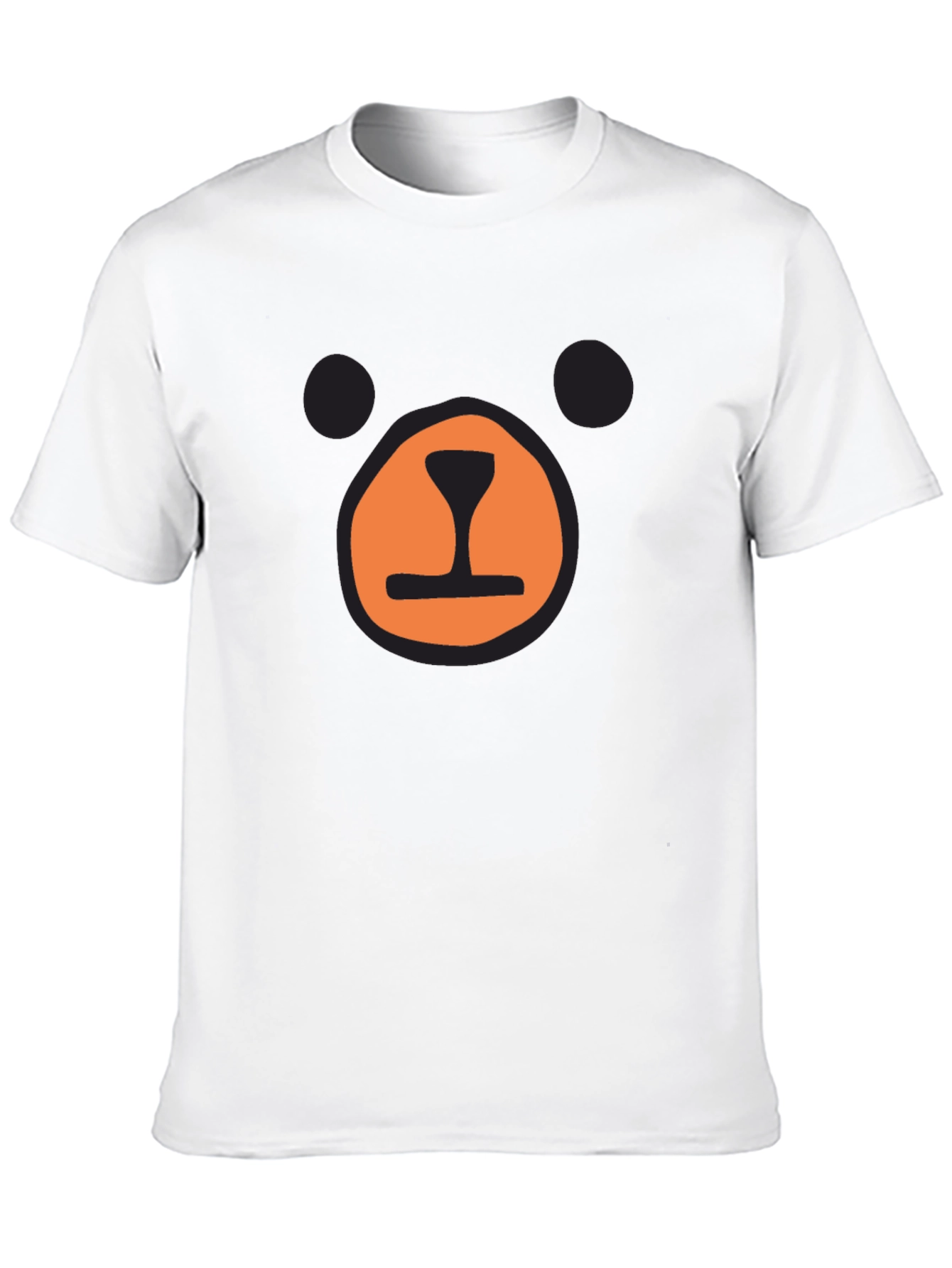 Black Bear Face Graphic T-Shirt