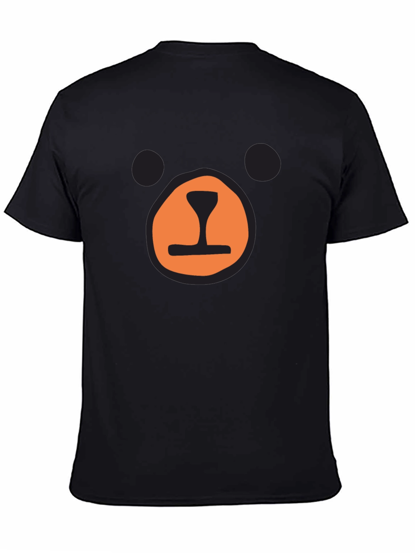 Black Bear Face Graphic T-Shirt