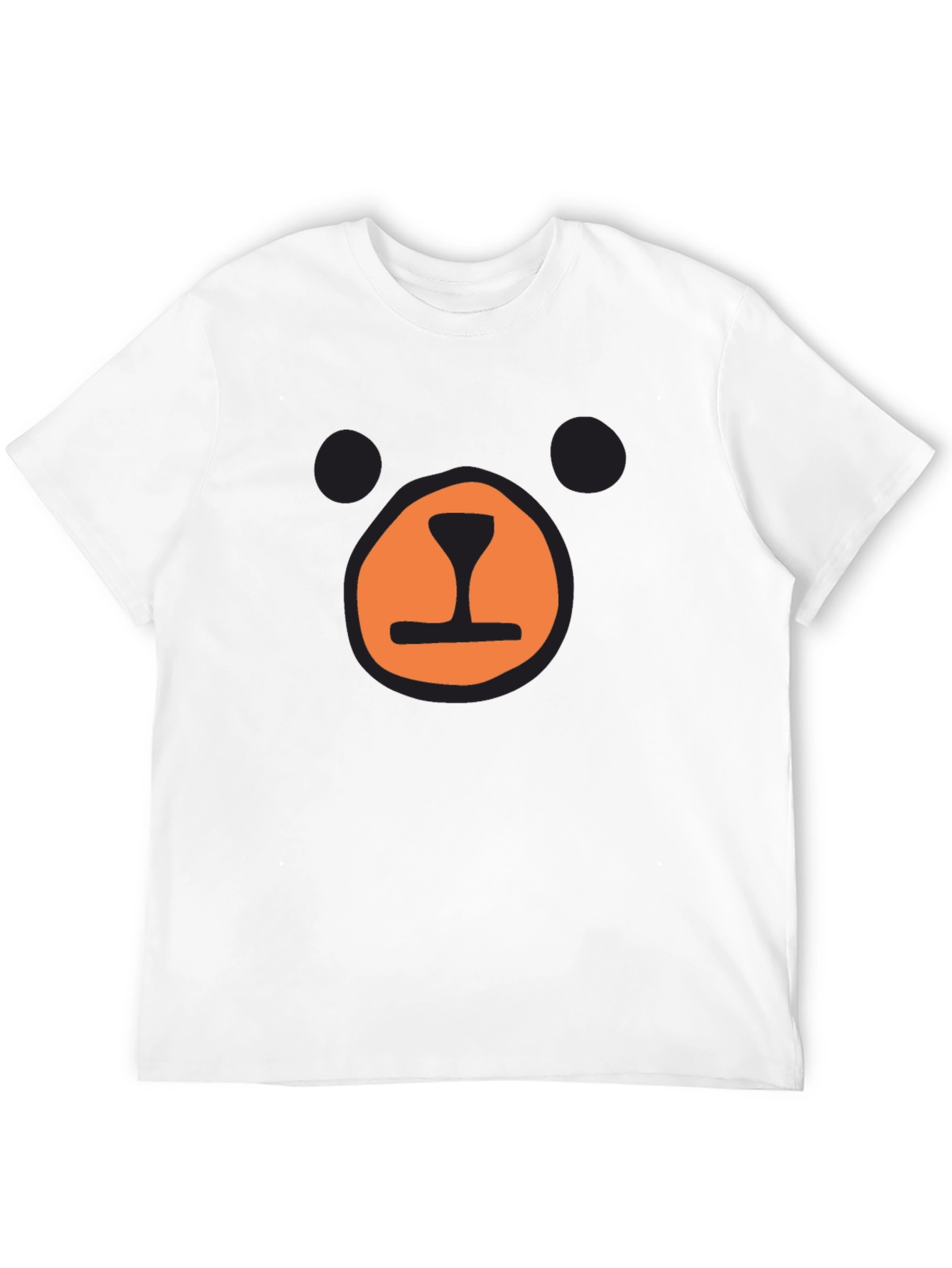 Black Bear Face Graphic T-Shirt