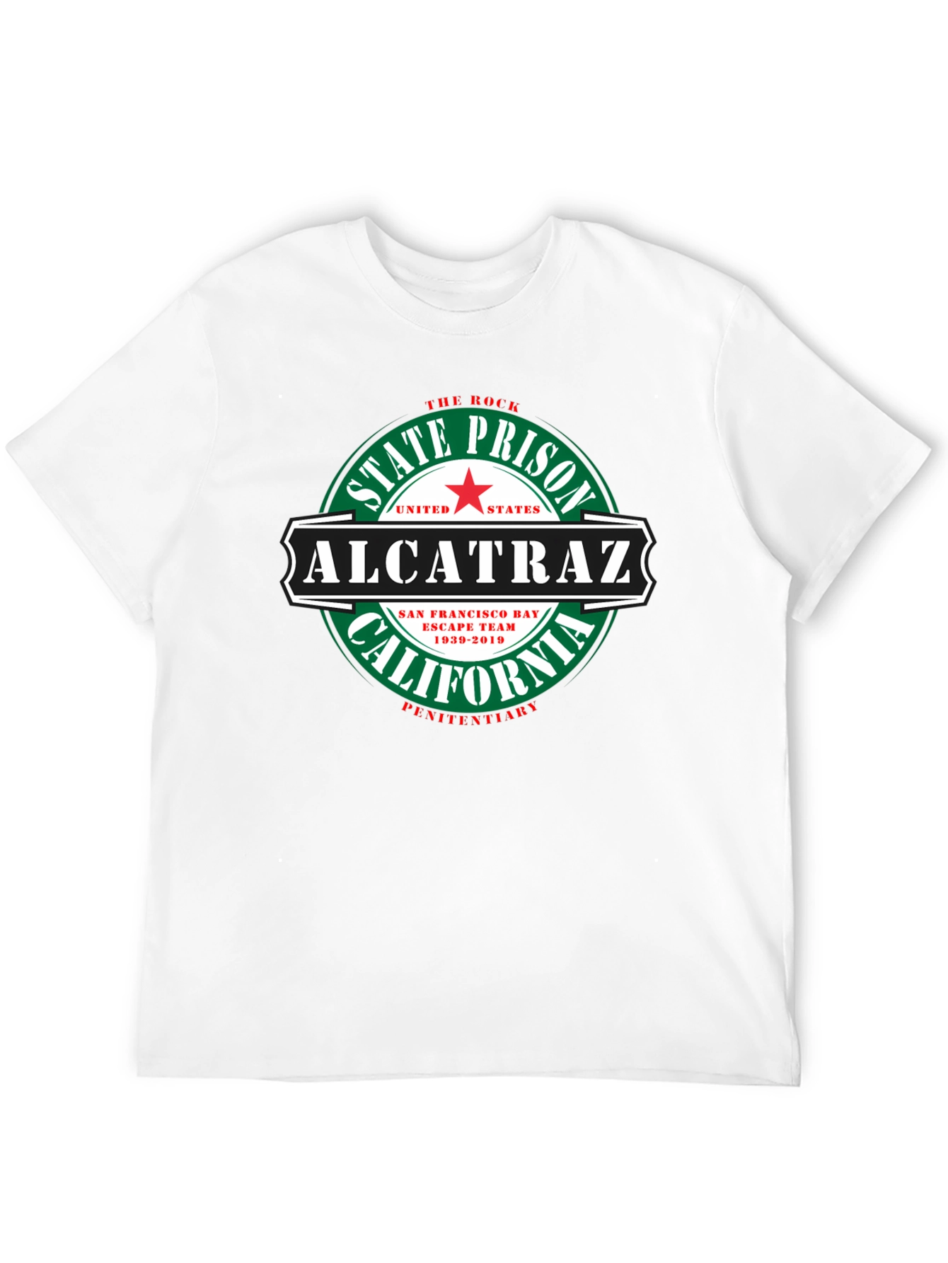 Alcatraz State Prison Graphic Tee - Black Cotton T-Shirt