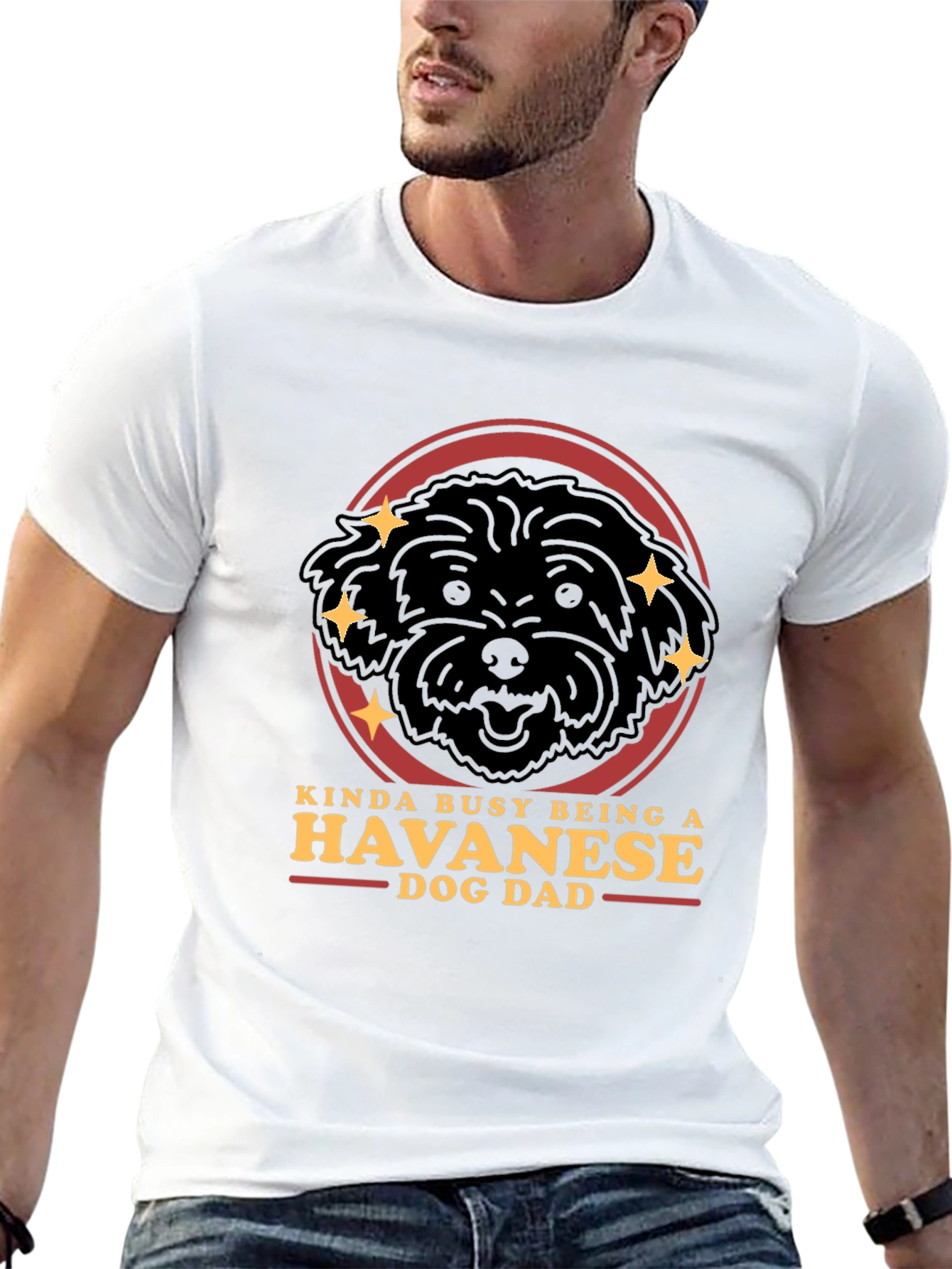 Havanese Dog Dad T-Shirt - Funny Pet Lover Gift