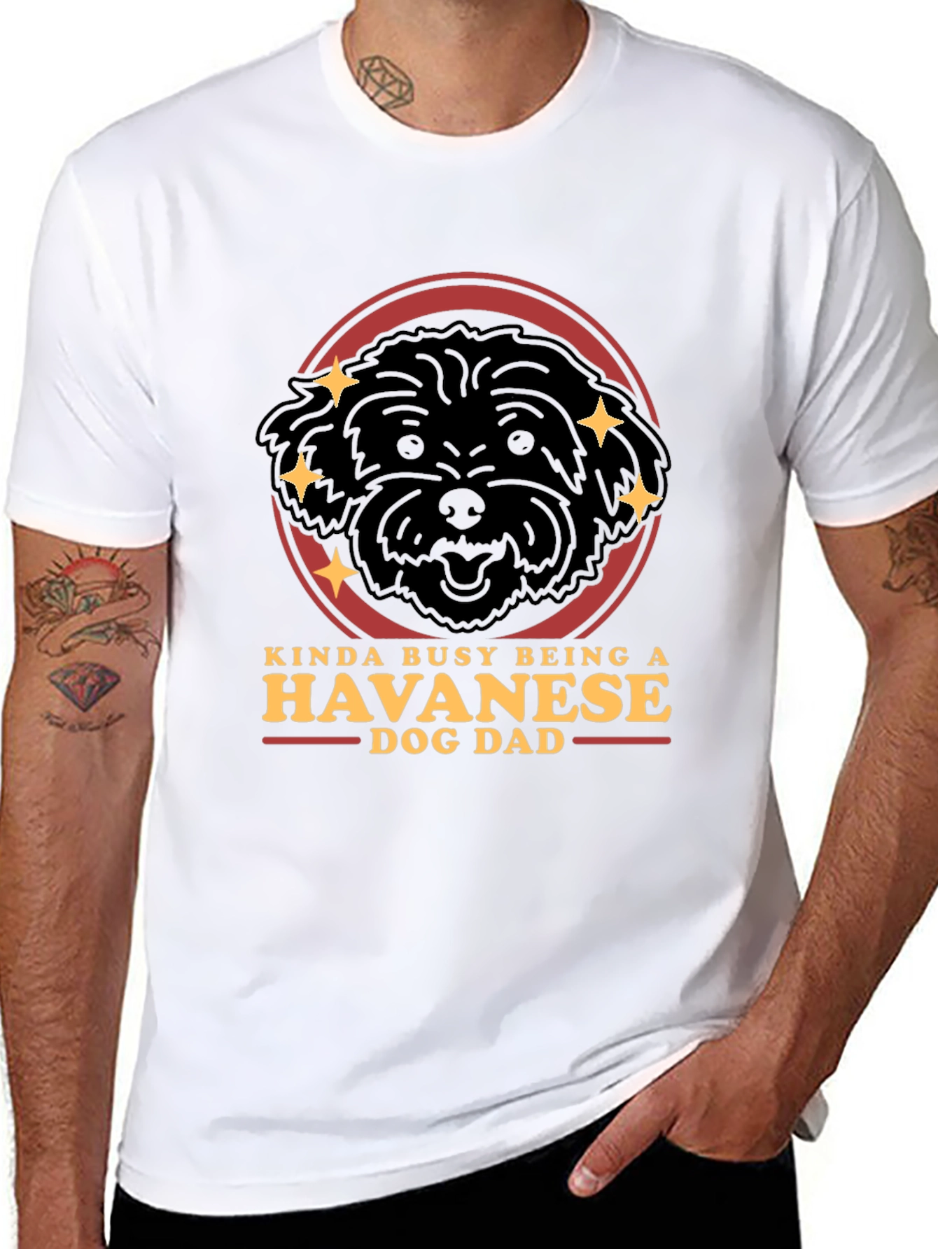 Havanese Dog Dad T-Shirt - Funny Pet Lover Gift